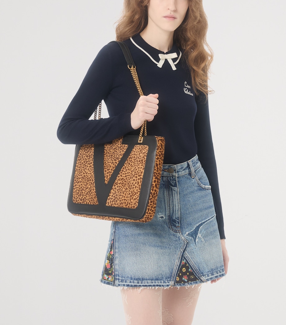 Valentino Womens Virgin Wool Chez Valentino Sweater Image 6