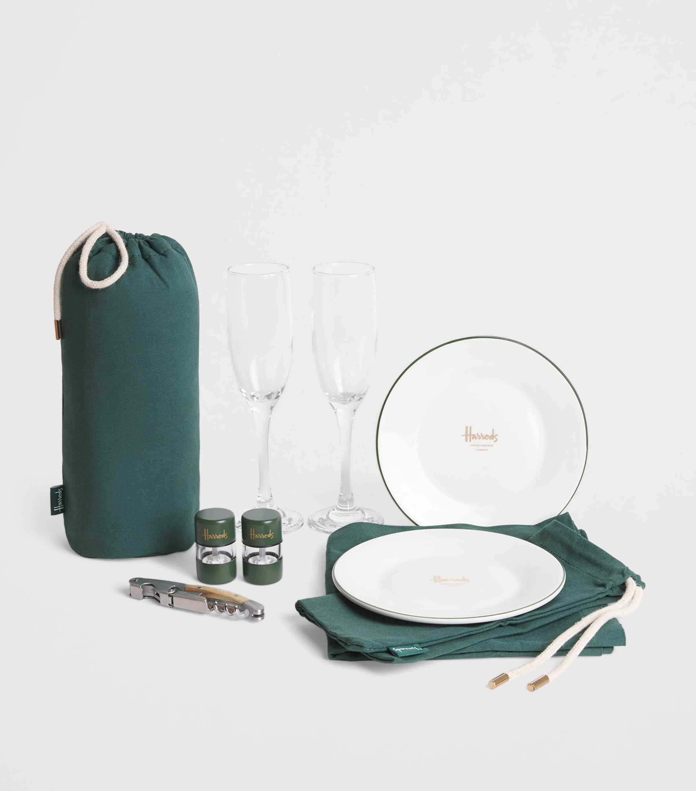Harrods Fitted Champagne Hamper Brown Image 3