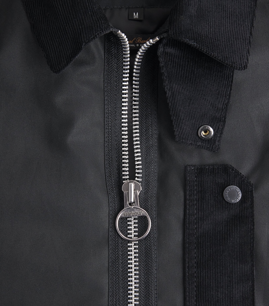 Waxed Cotton Tract Jacket BK71 BLACK Image 5