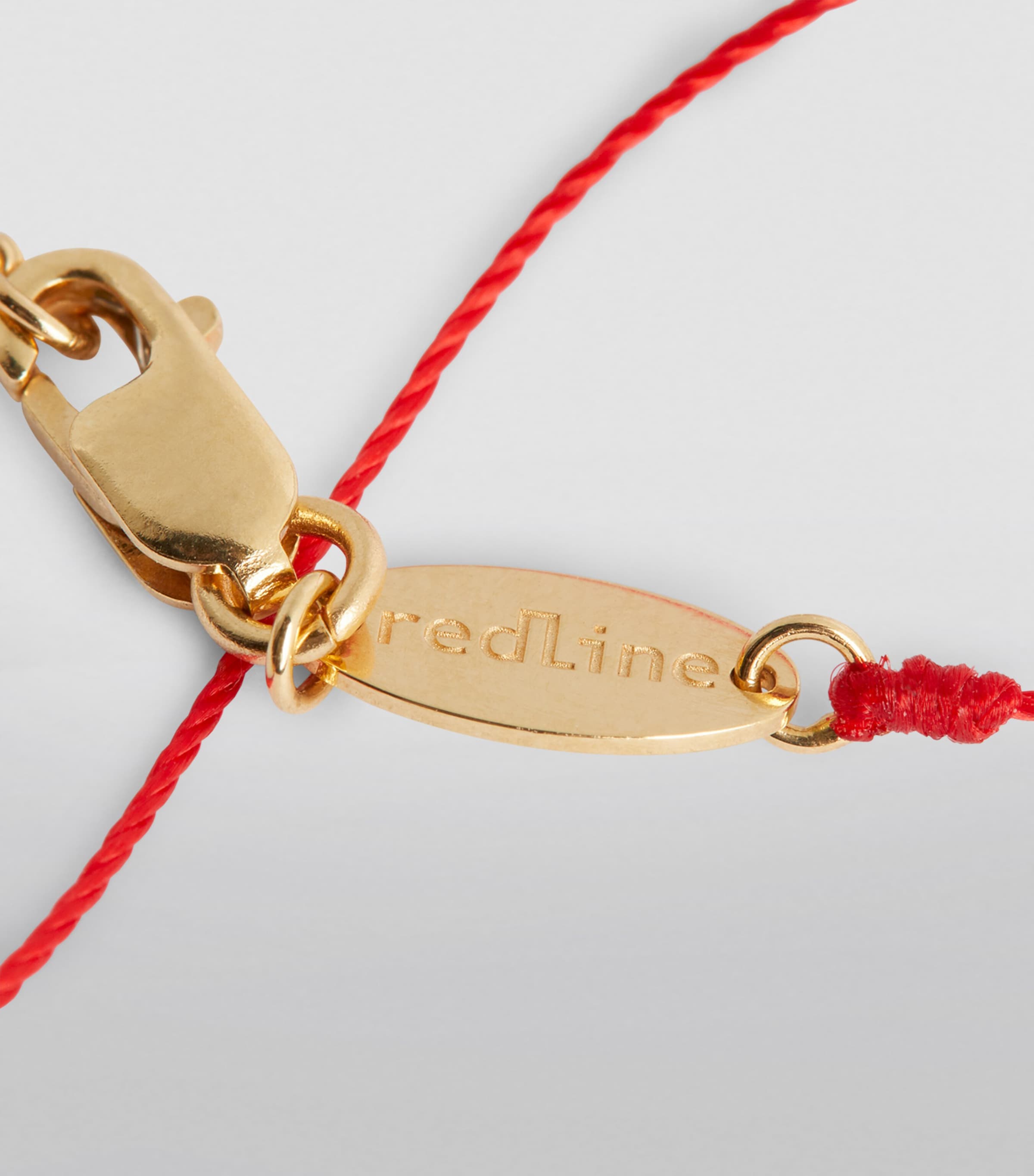 Redline Yellow Gold and Diamond Absolu Thread Bracelet Red Image 12
