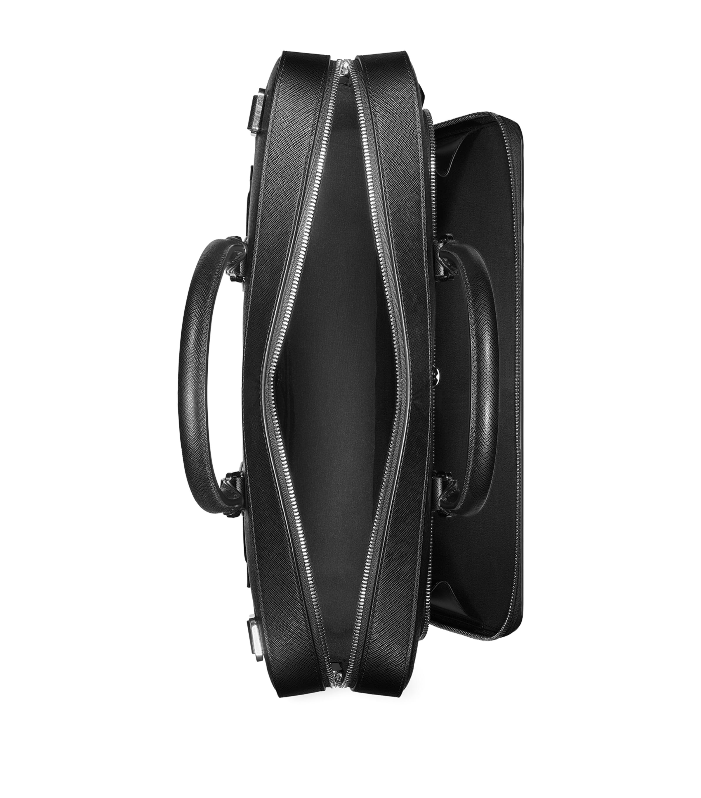 Medium Sartorial Leather Document Case BLACK Image 2