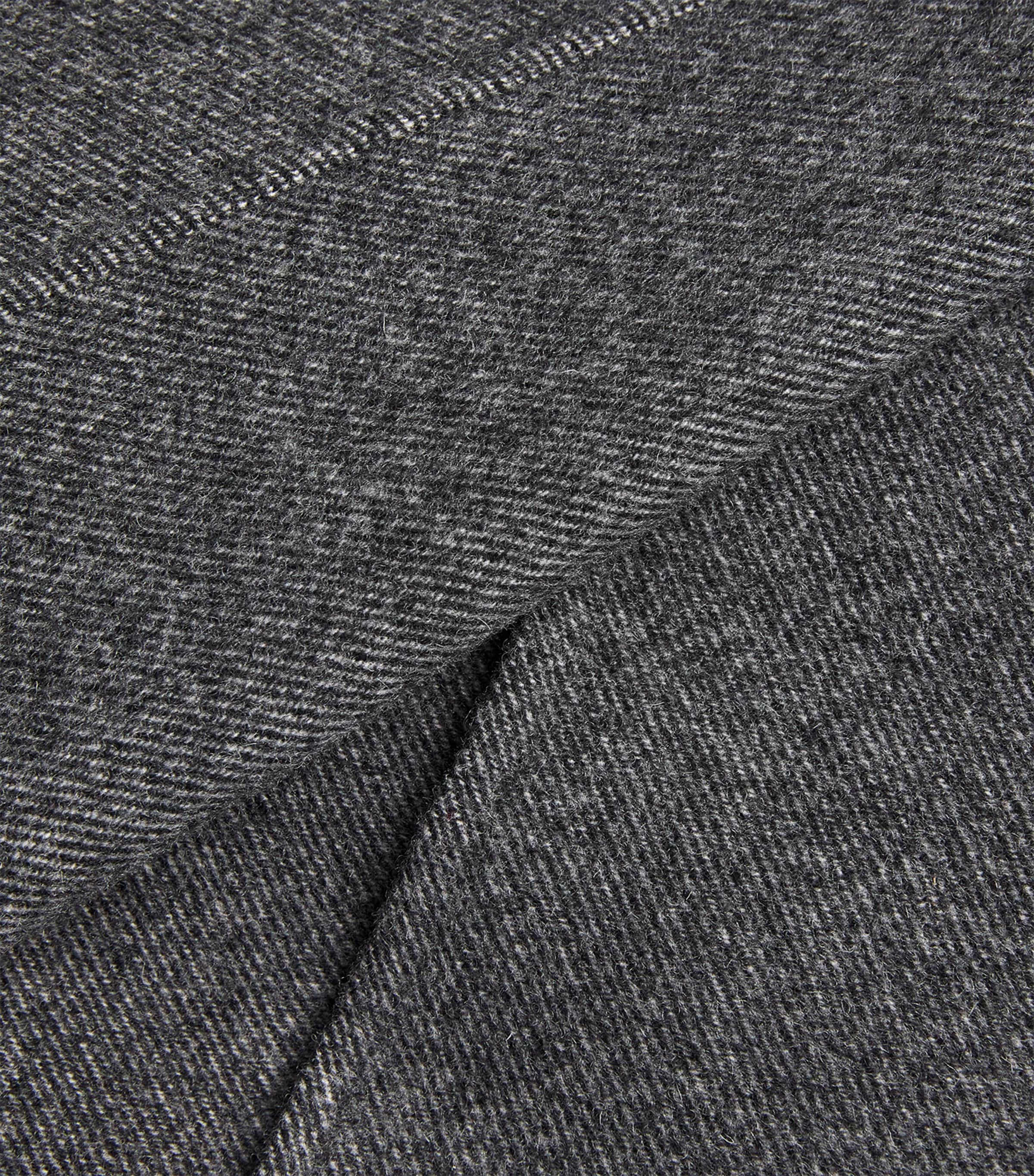Virgin Wool Short Coat BLACK Image 5