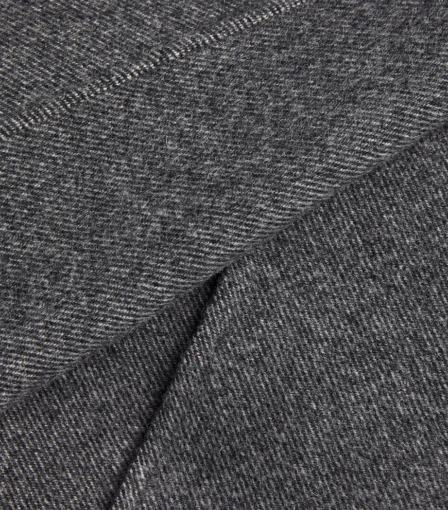 Virgin Wool Short Coat BLACK Image 5