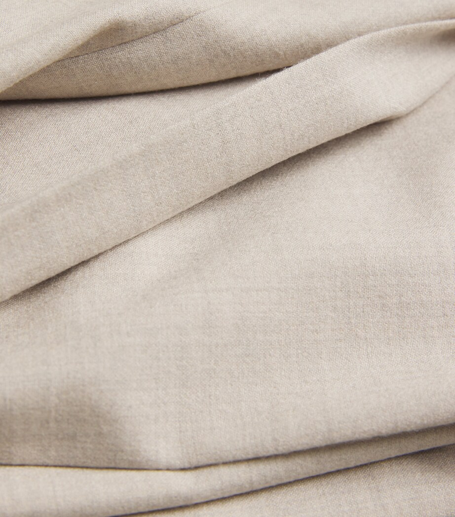 Stretch-Cashmere Drawstring Trousers SAND Image 5