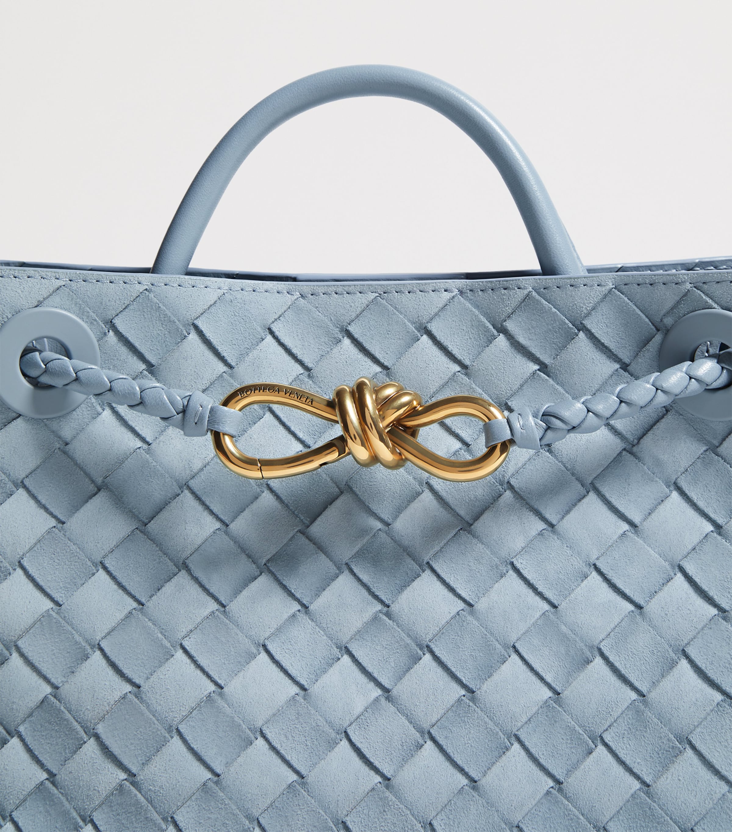 Bottega Veneta Small Suede Andiamo Top-Handle Bag Image 5