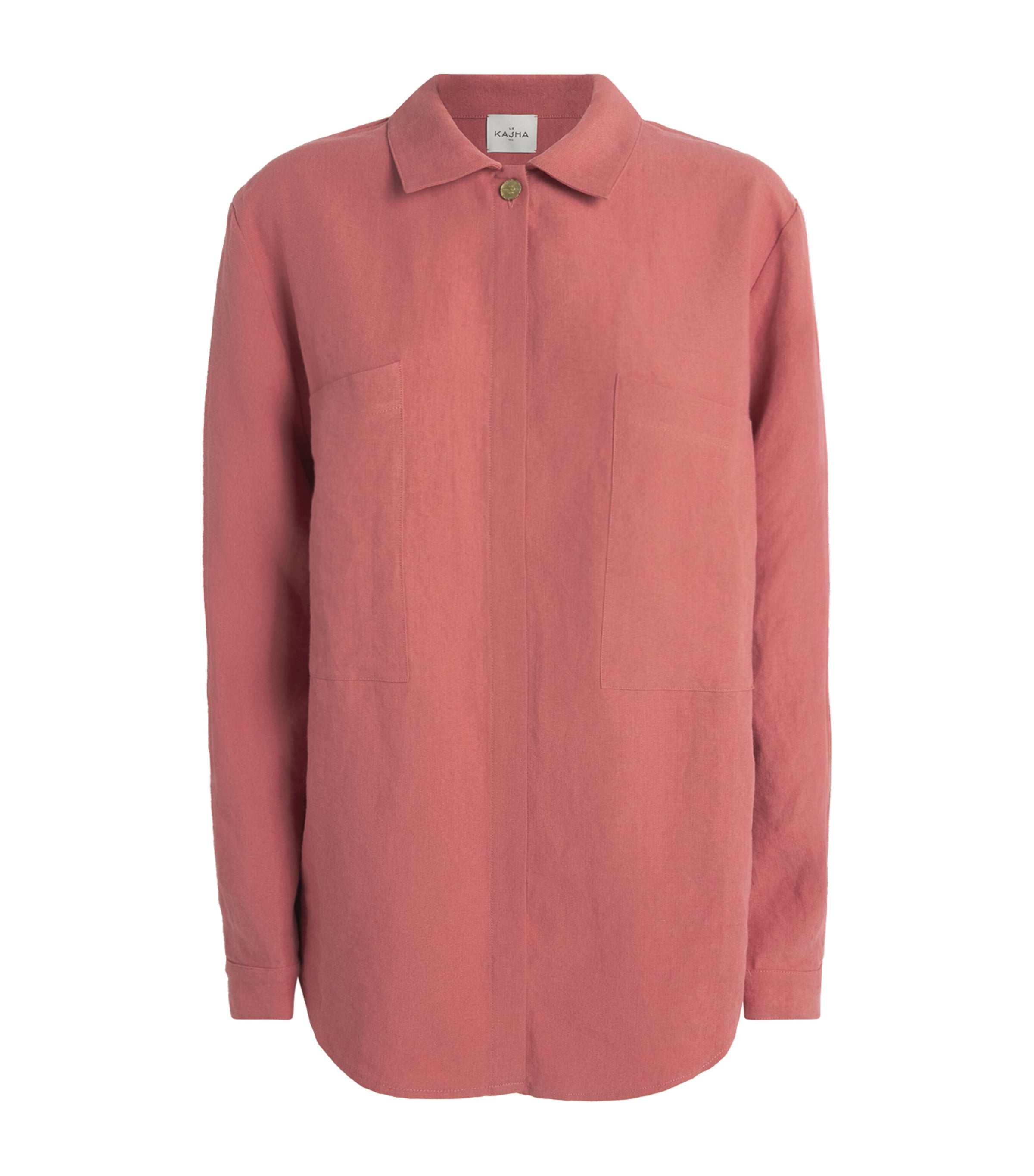 Le Kasha Linen Pocket-detail Faiyum Shirt