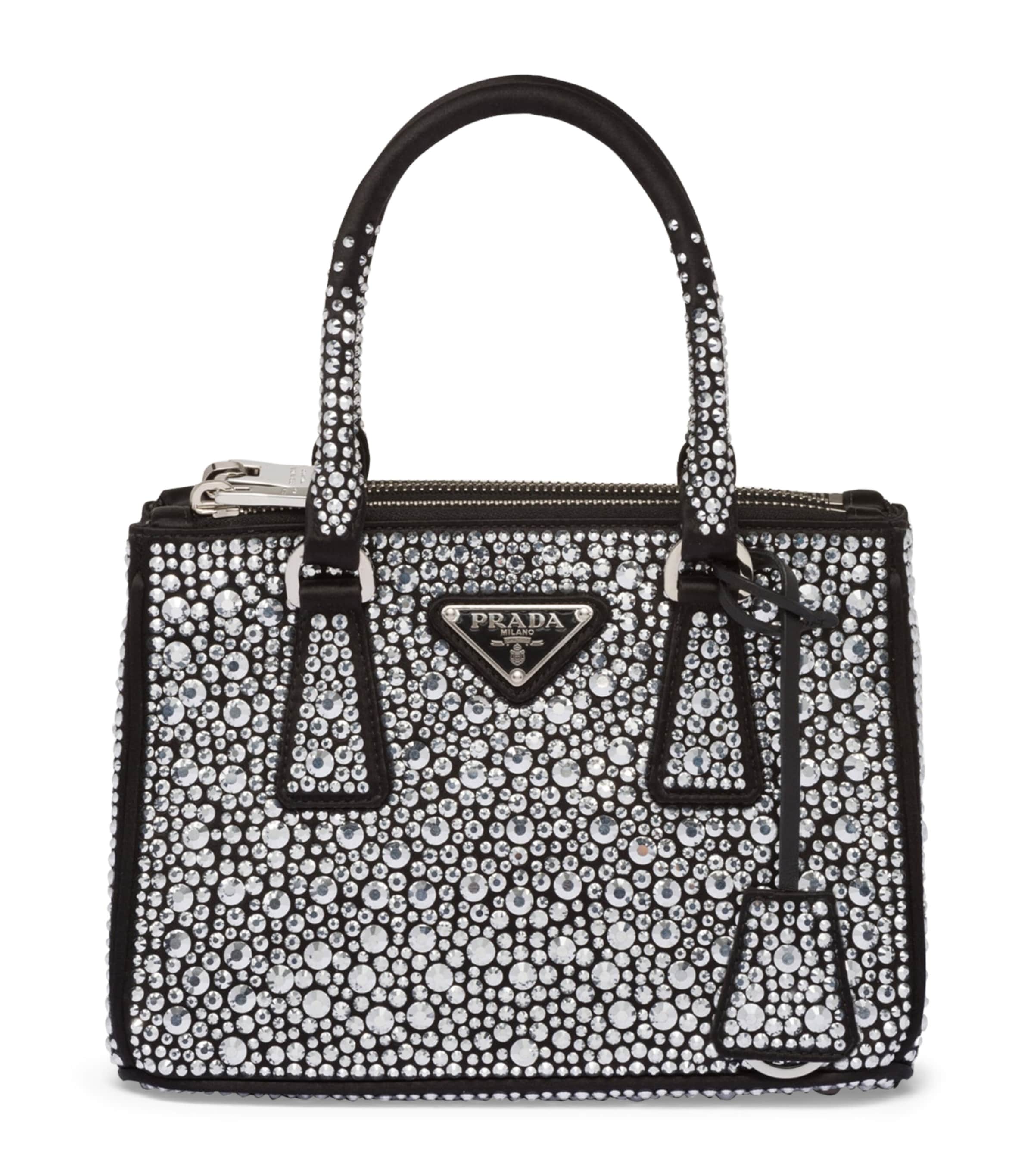 Prada Mini Embellished Galleria Top-Handle Bag Image 1