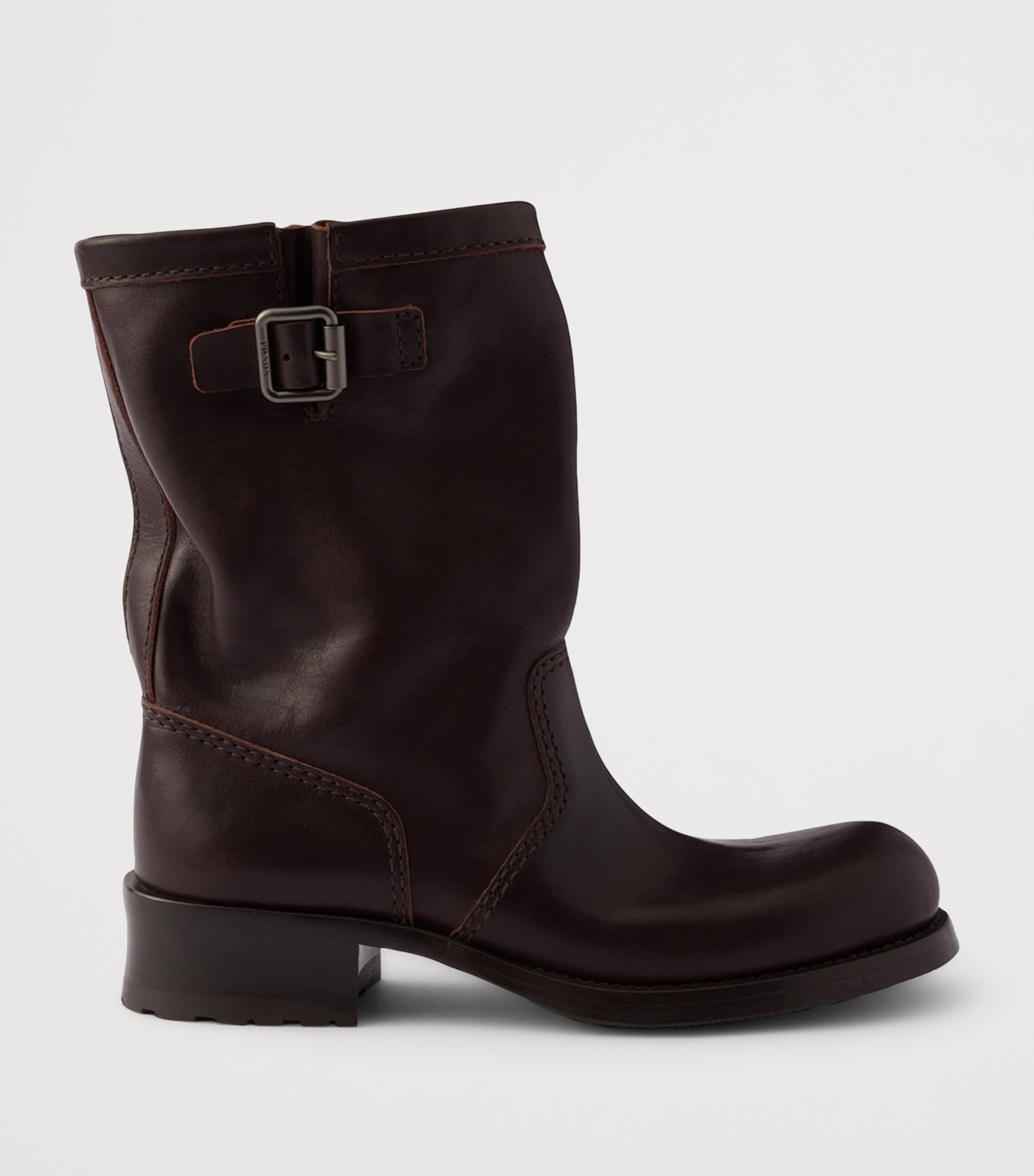 Prada Leather Mid-Calf Boots Image 3