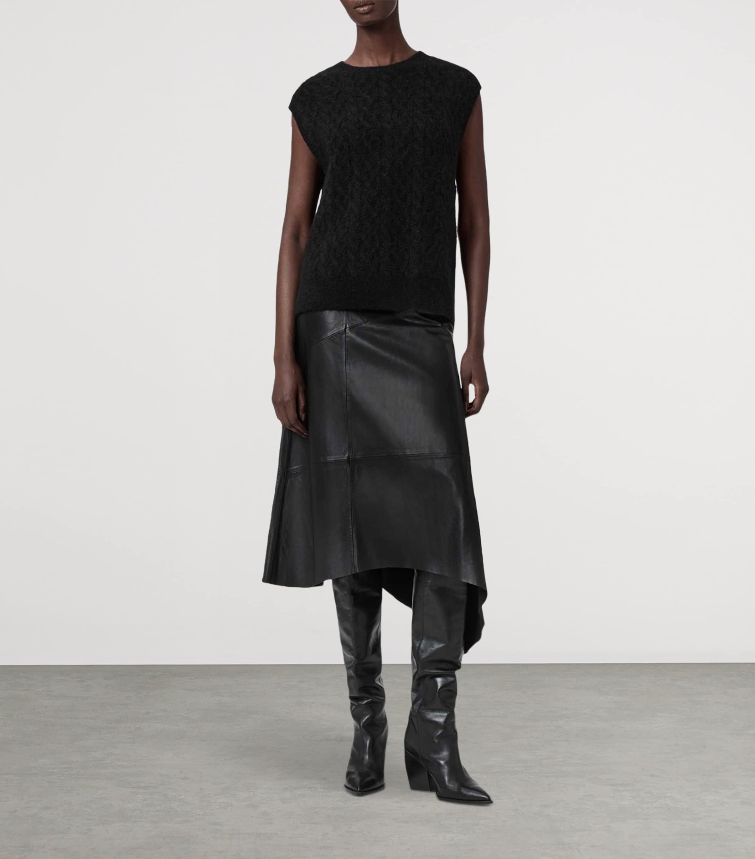 Alpaca-Blend Sirius Sweater Vest BLACK Image 2