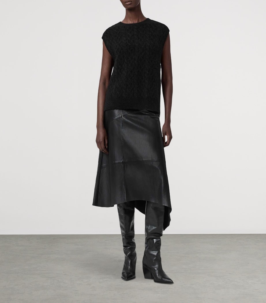 Alpaca-Blend Sirius Sweater Vest BLACK Image 2