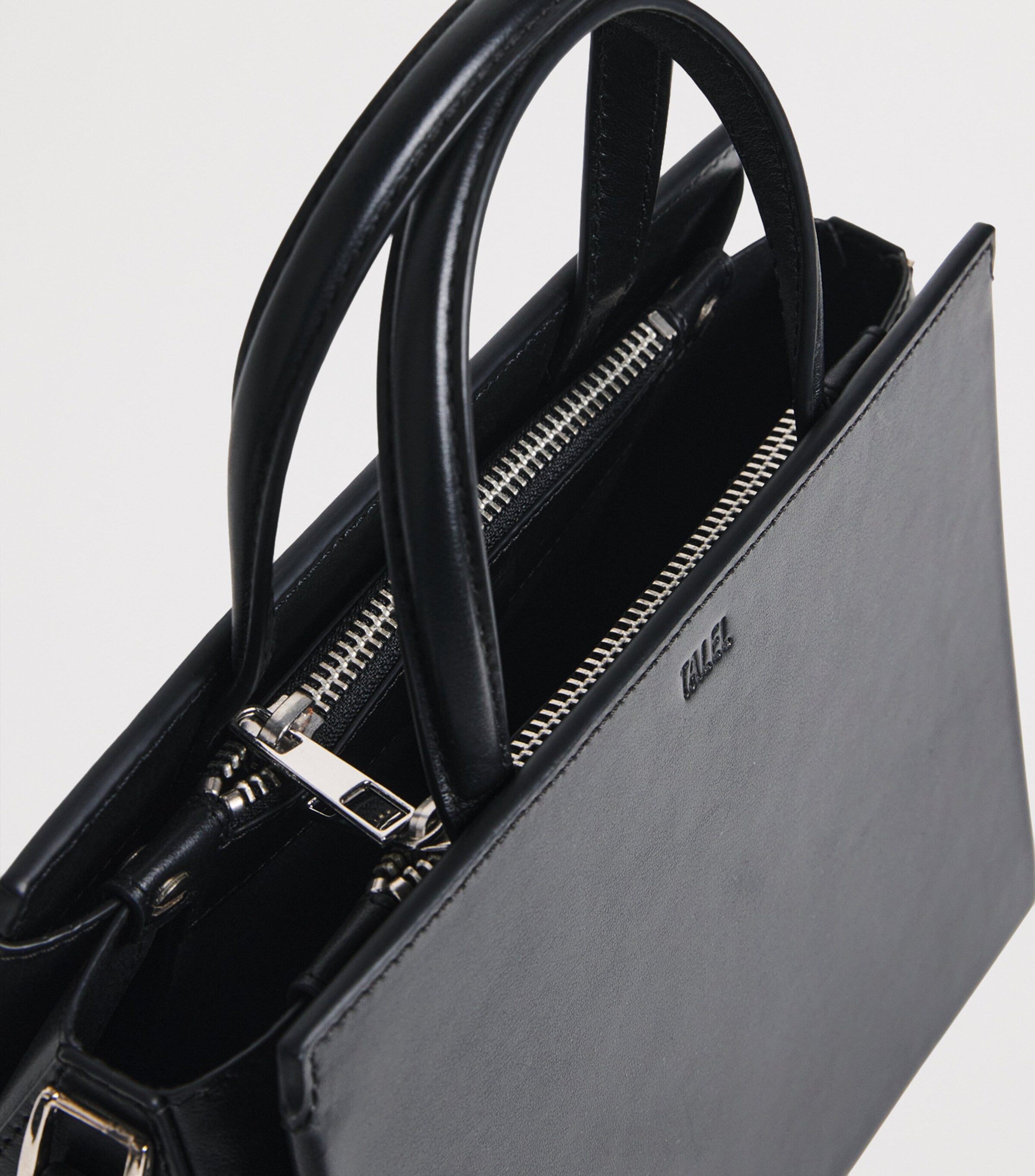 Talel Paris Medium Leather V2 Tote Bag Black Image 5