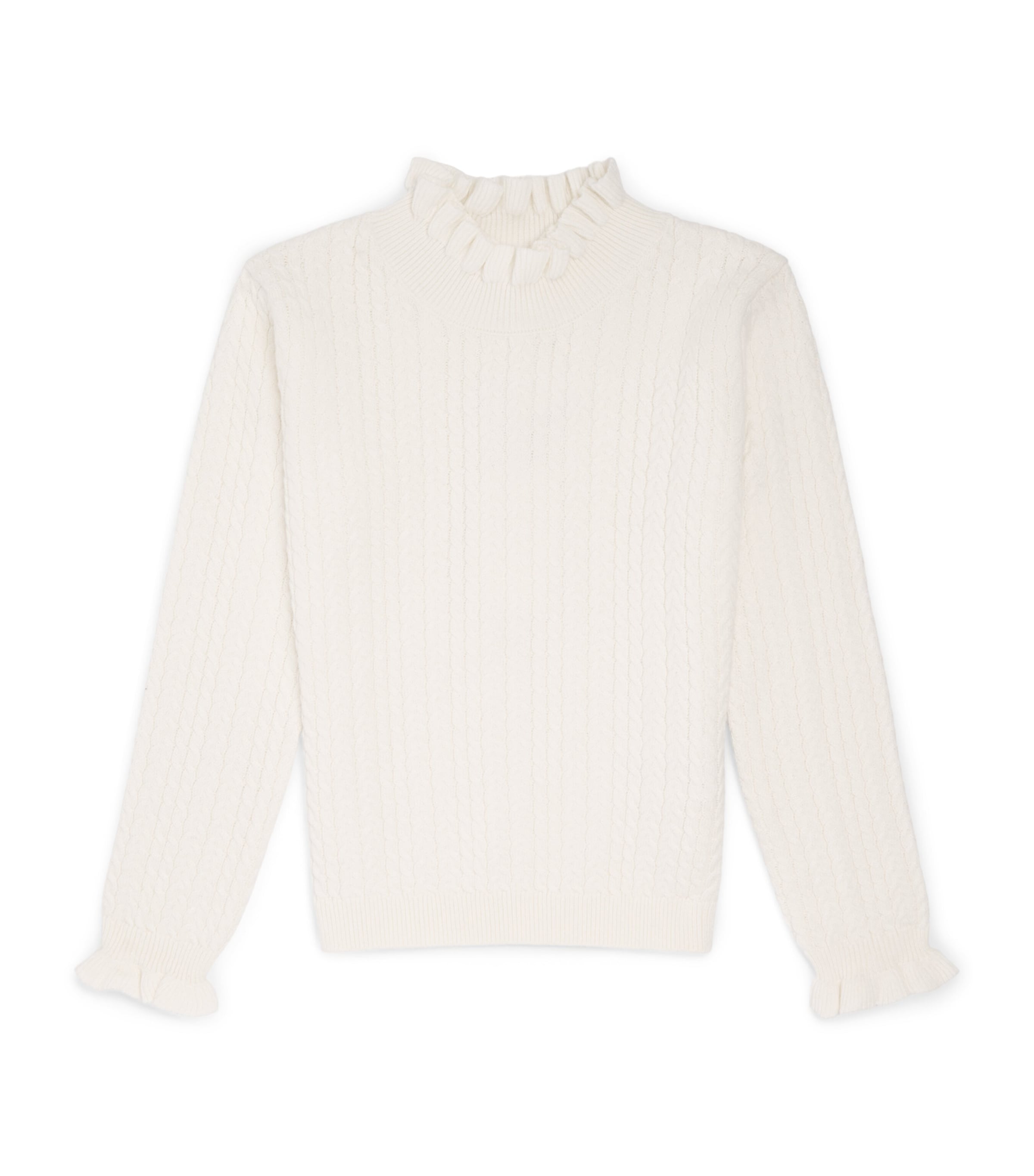 Louise Misha Cotton-Wool Java Sweater (4-12 Years) Cream