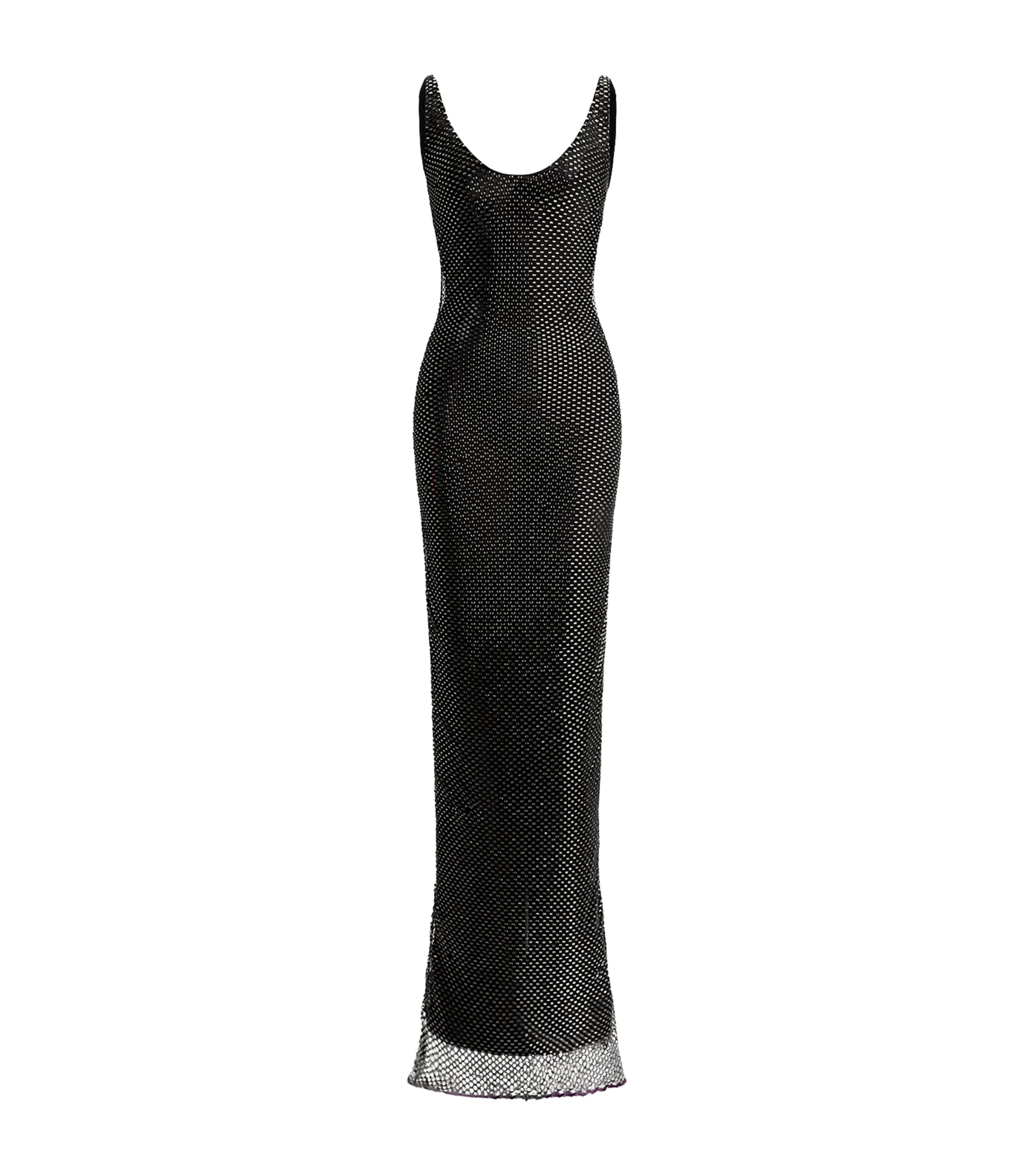Ralph Lauren Collection Womens Lamé Jeramiah Gown Black Image 1