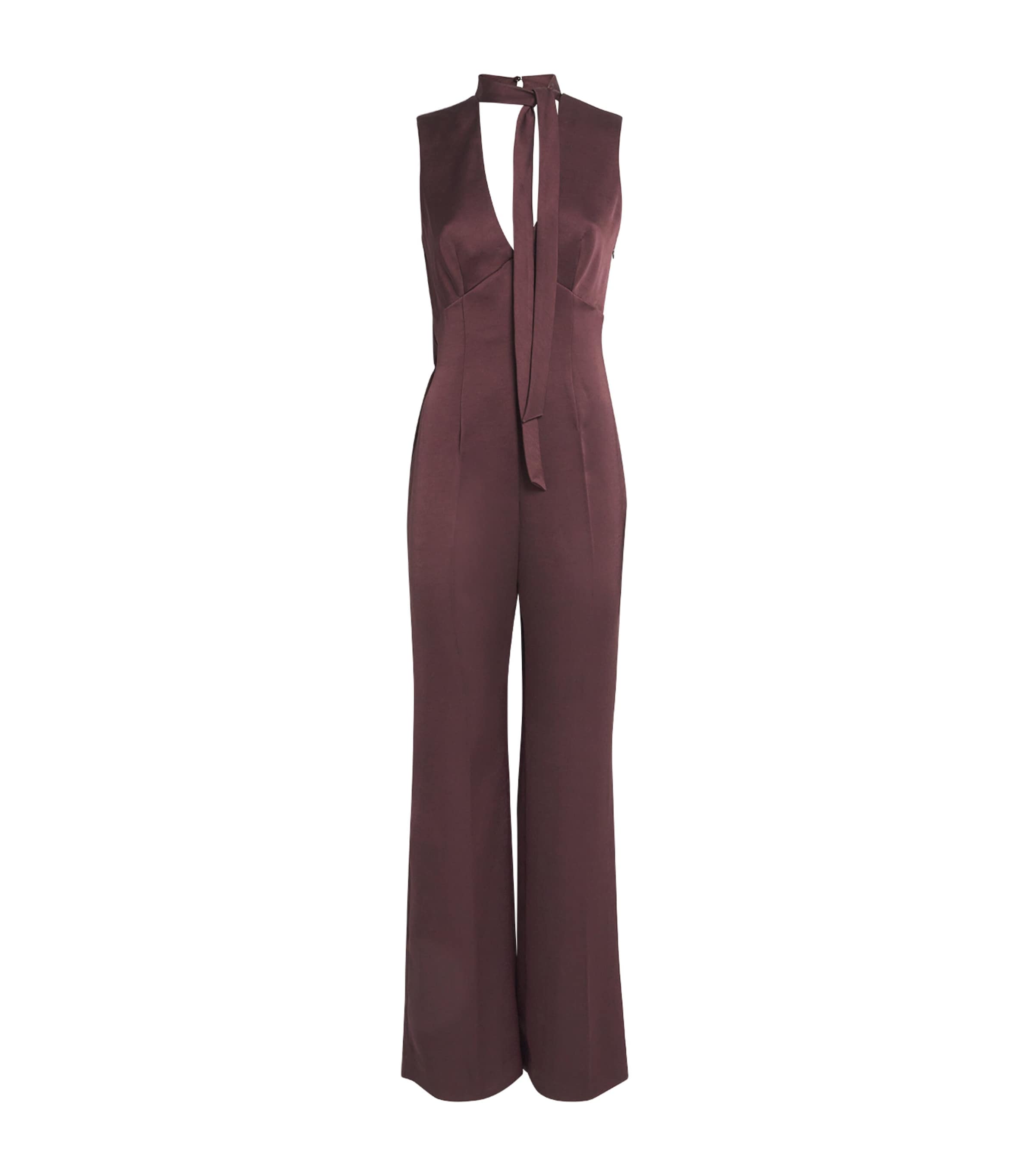 Satin Jumpsuit AUBERGINE Image 1