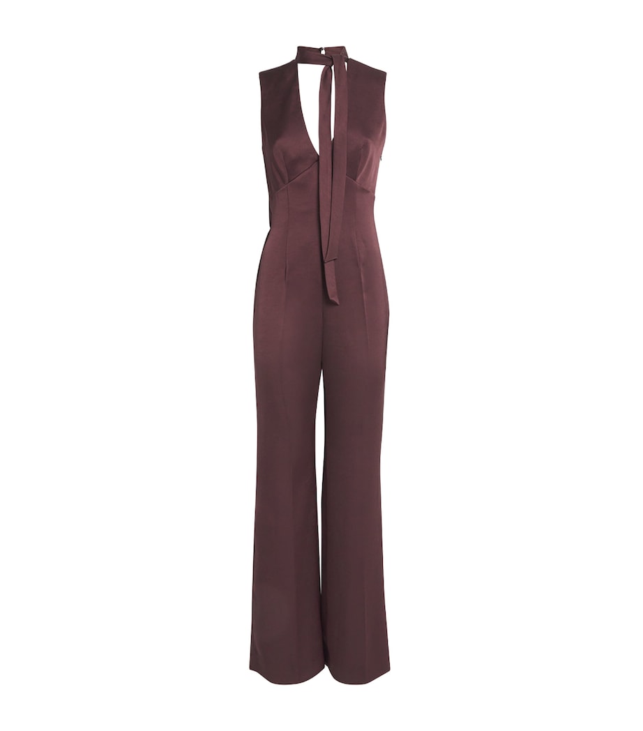 Satin Jumpsuit AUBERGINE Image 1