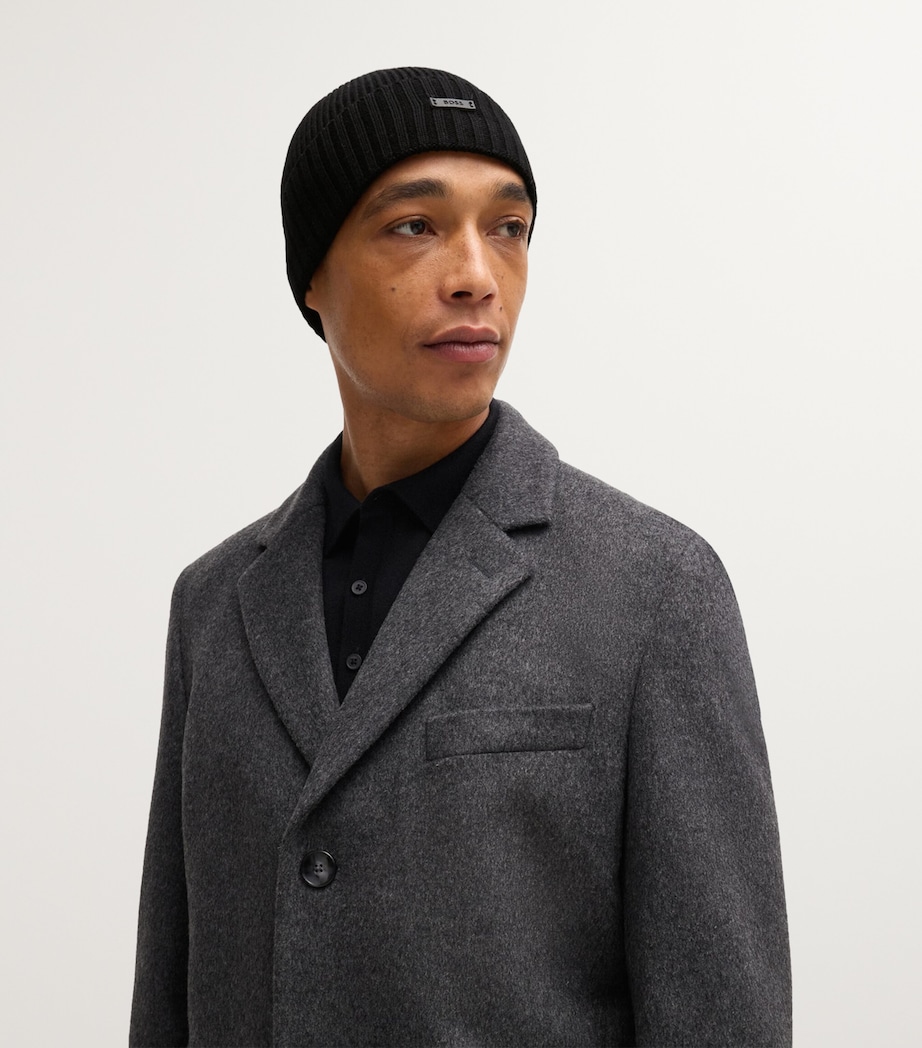 Virgin Wool Logo-Badge Beanie 001 Image 2