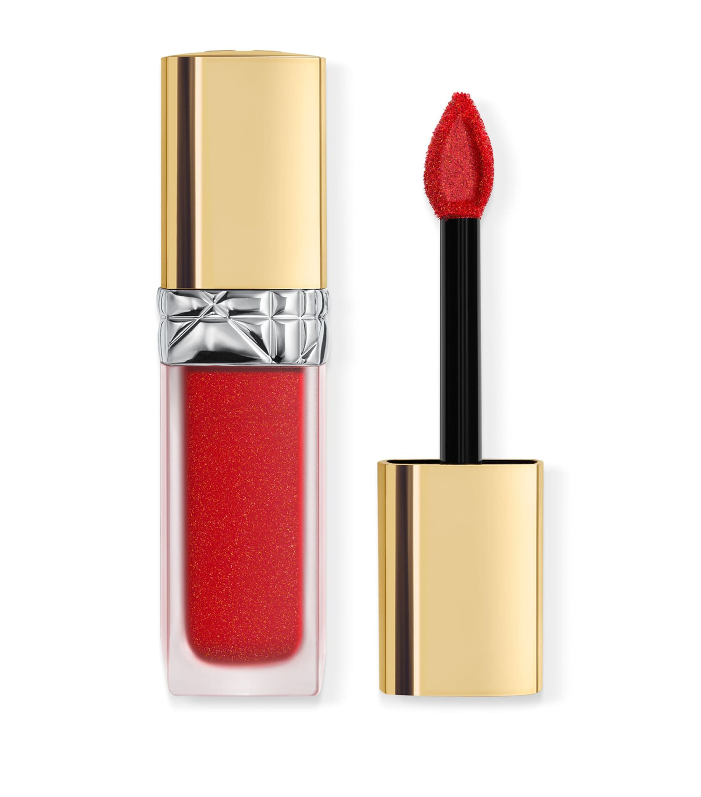 Shop Dior Rouge  Forever Sequin Liquid Lipstick In Red