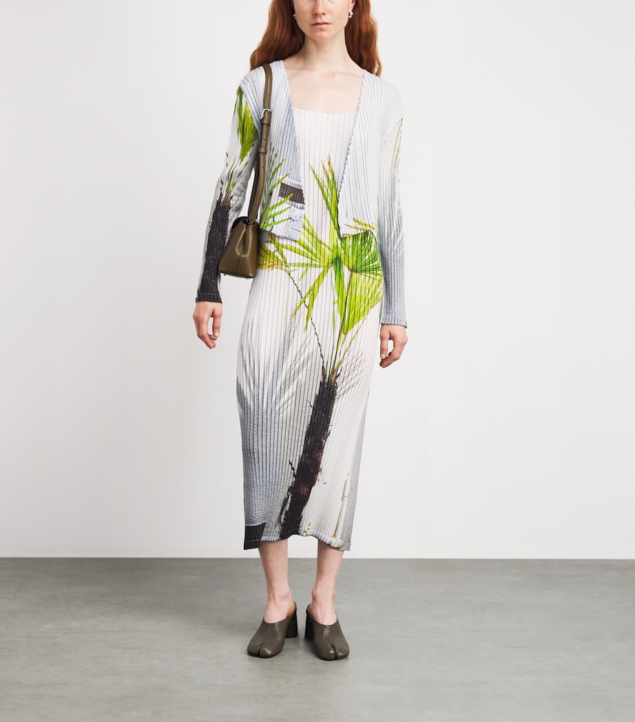 Issey Miyake Womens Urban Jungle Pleats Cardigan White Hued Image 2