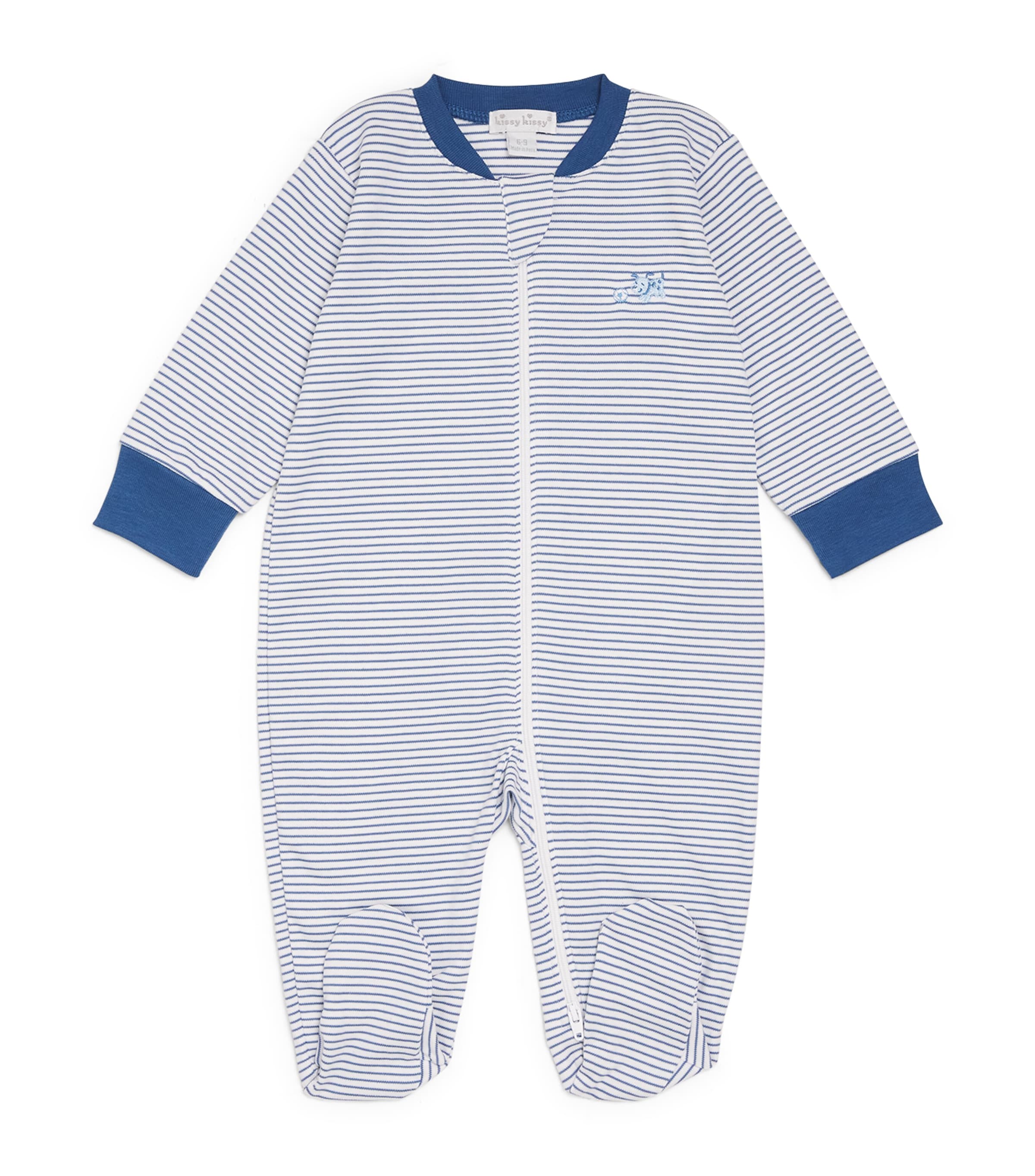Kissy Kissy Pima Cotton Puppy Park Fun All-in-one In White