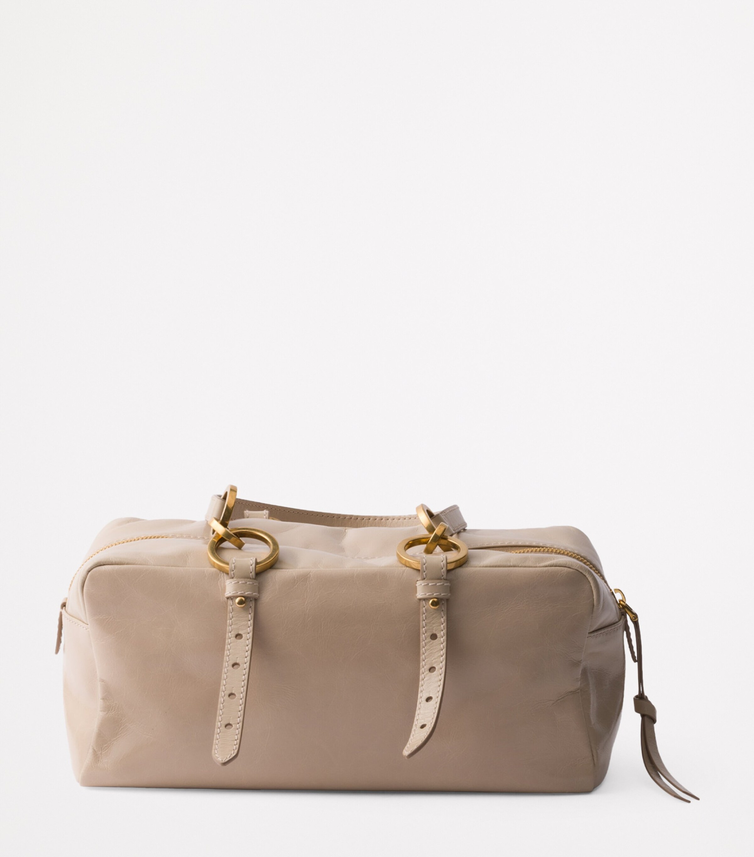 Medium Leather Dangle Top-Handle Bag F0236 Image 3