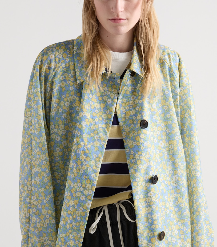 Prada Womens Re-Nylon Floral Print Raincoat Image 3