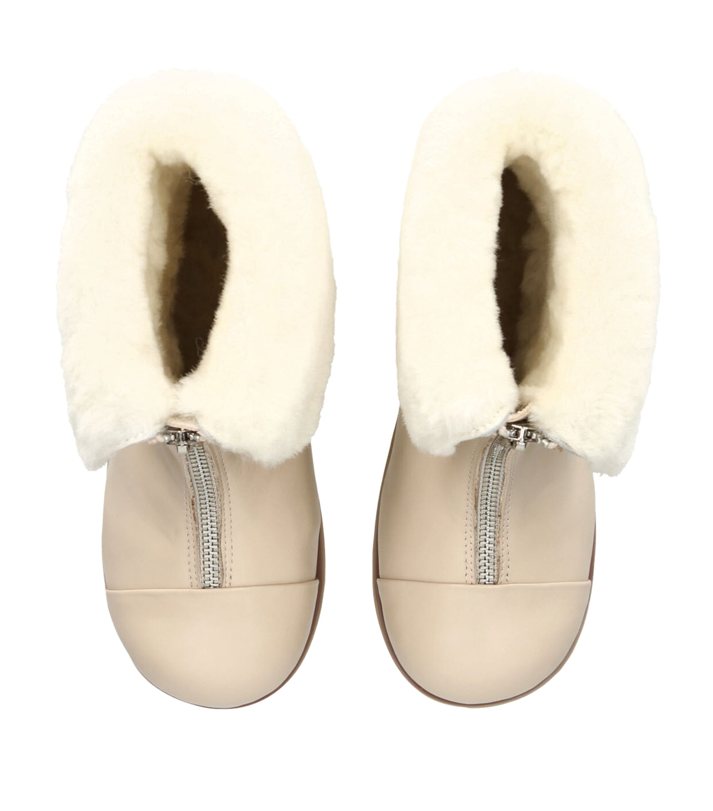 Age of Innocence Leather-Shearling Ivy 3.0 Boots Cream Image 4