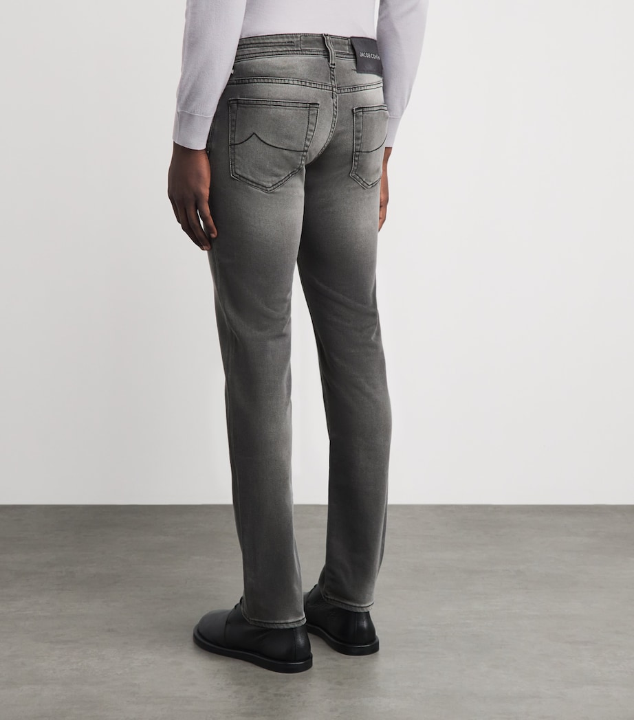 JACOB COHËN Mens Comfort-Stretch Faded Slim Jeans Image 5