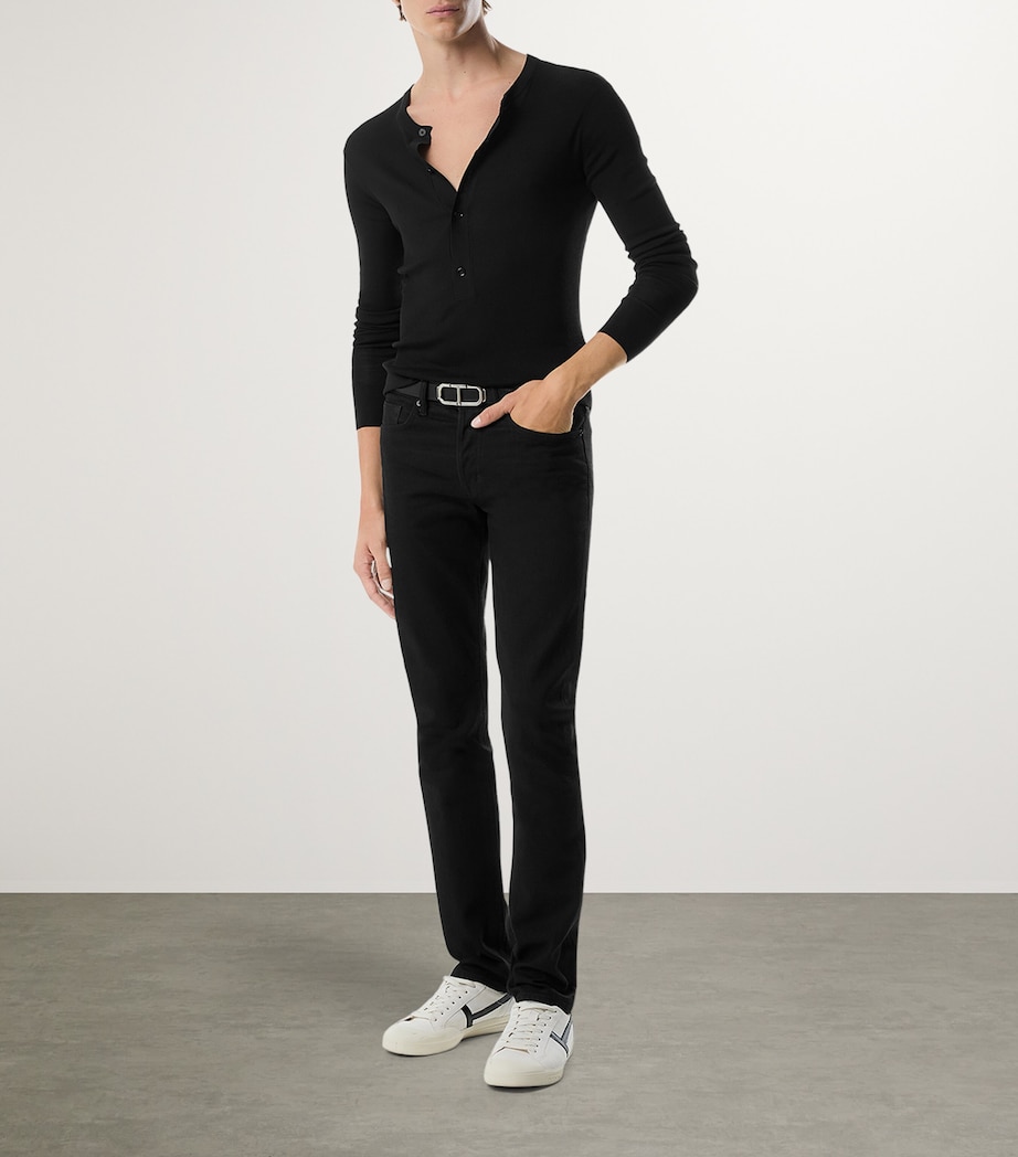 TOM FORD Mens Straight-Leg Jeans Image 2