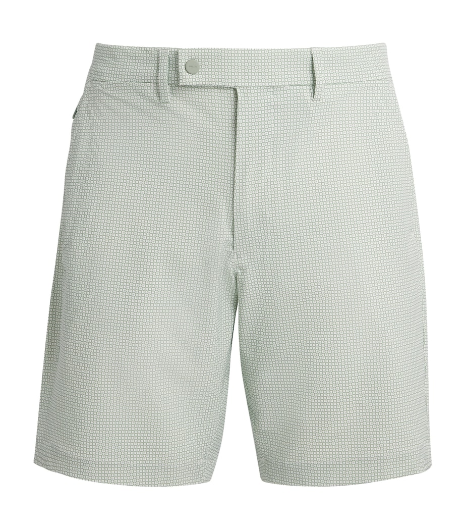 RLX Ralph Lauren Mens Printed Tailored Performance Shorts Scot Fairway L Green Image 1