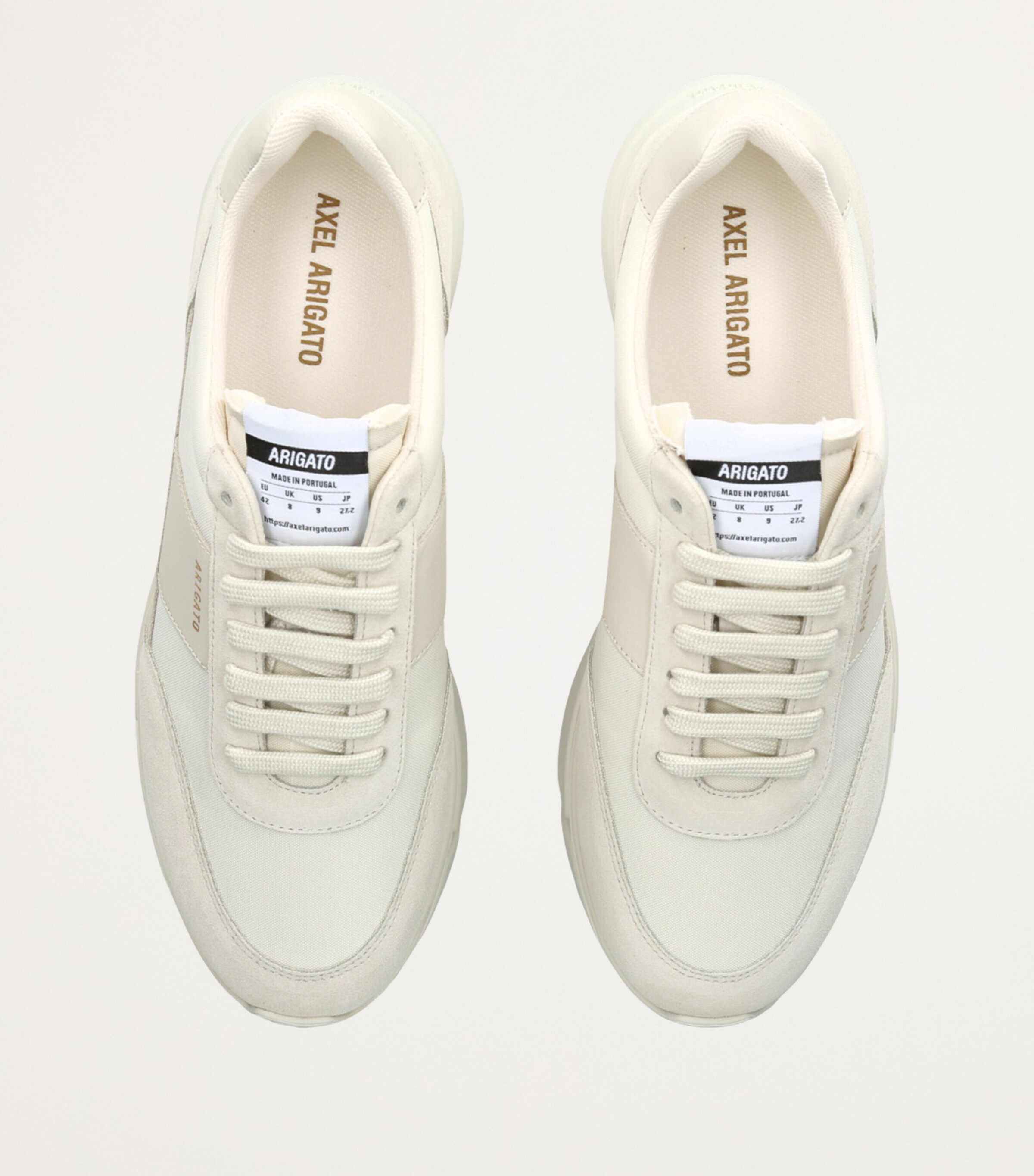 Axel Arigato Mens Genesis Vintage Runner Sneakers Cream Image 4