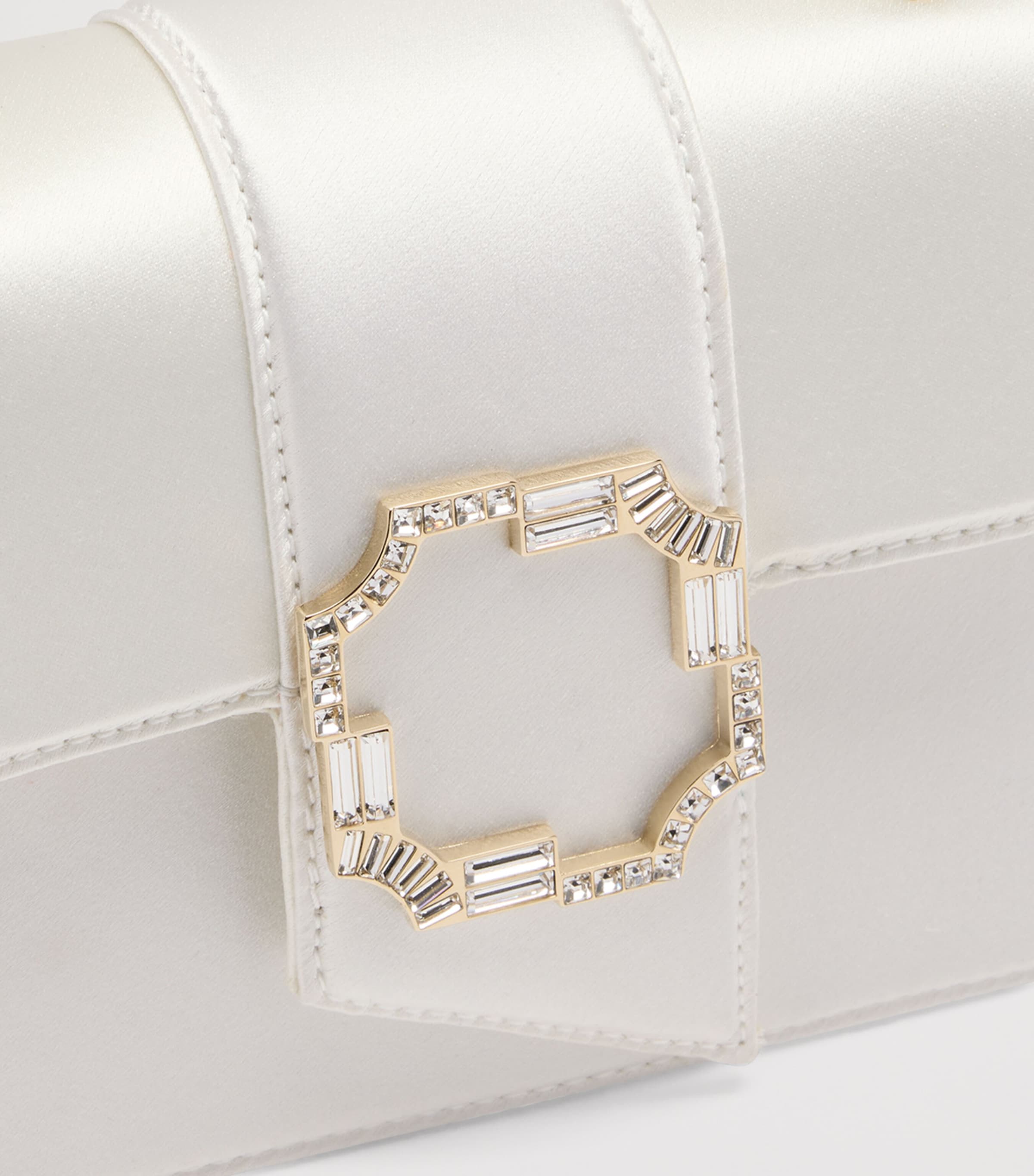 Malone Souliers Mini Satin Audrey Top-Handle Bag Ivory Image 3