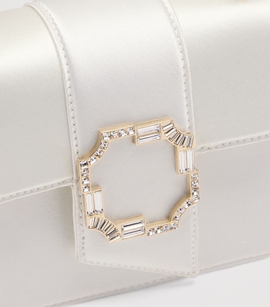 Malone Souliers Mini Satin Audrey Top-Handle Bag Ivory Image 3