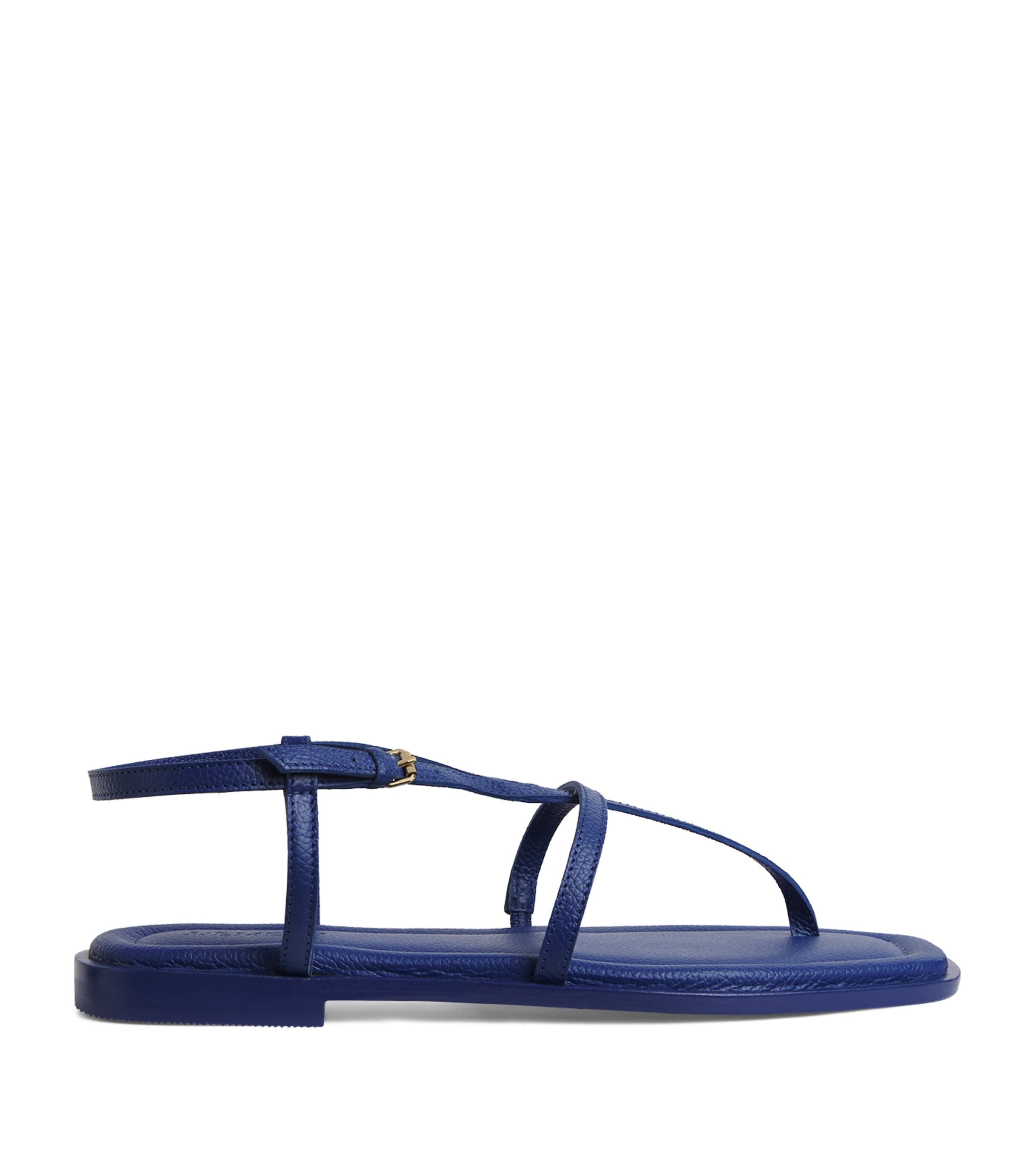 Shop A.emery Leather Remly Sandals In Blue