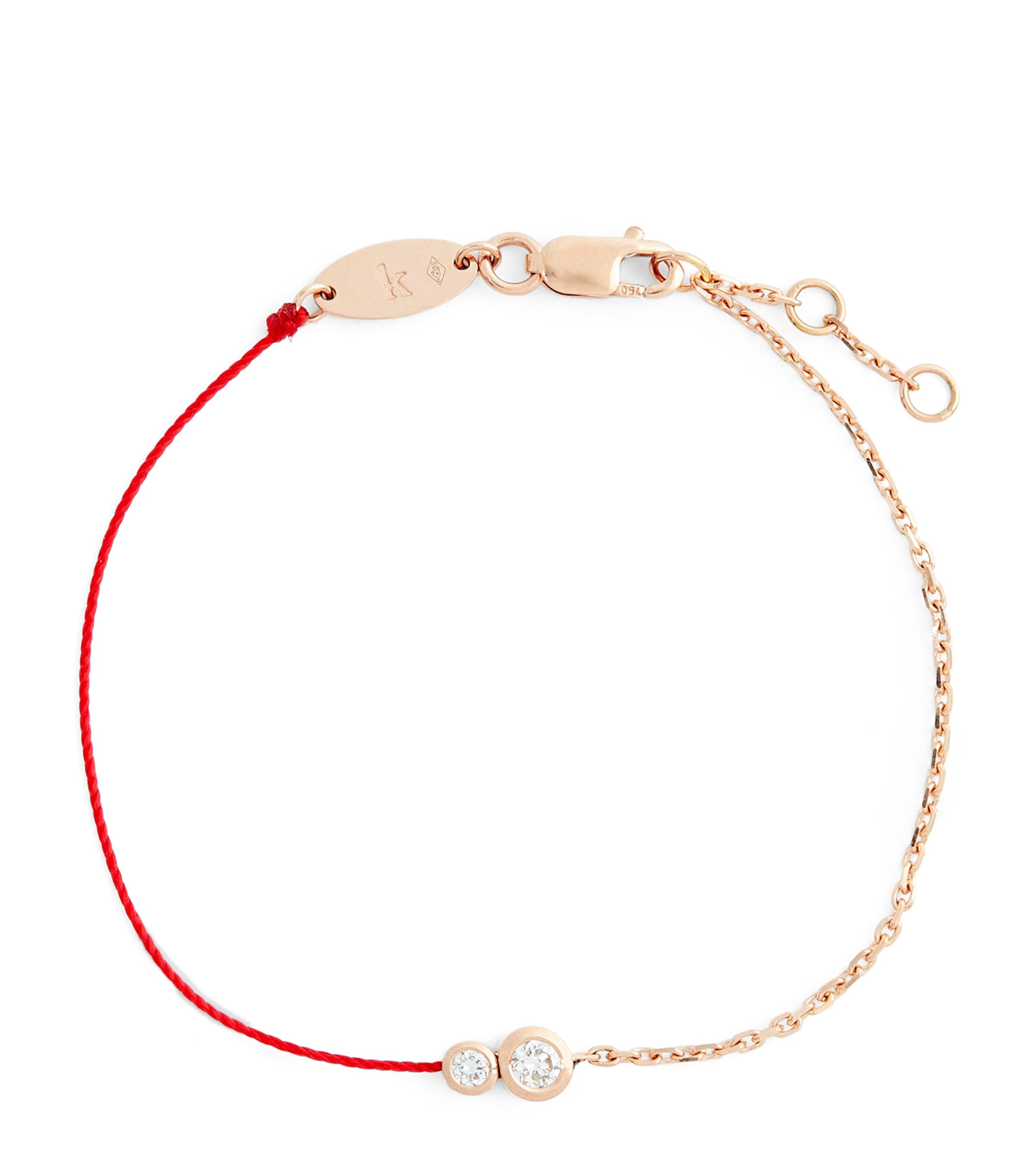 Redline Rose Gold and Diamond Infinite String-Chain Bracelet | Fine Jewellery | Fine Bracelets | Chain Bracelets | Men Accessories | Jewellery | Bracelets | Designers | Redline