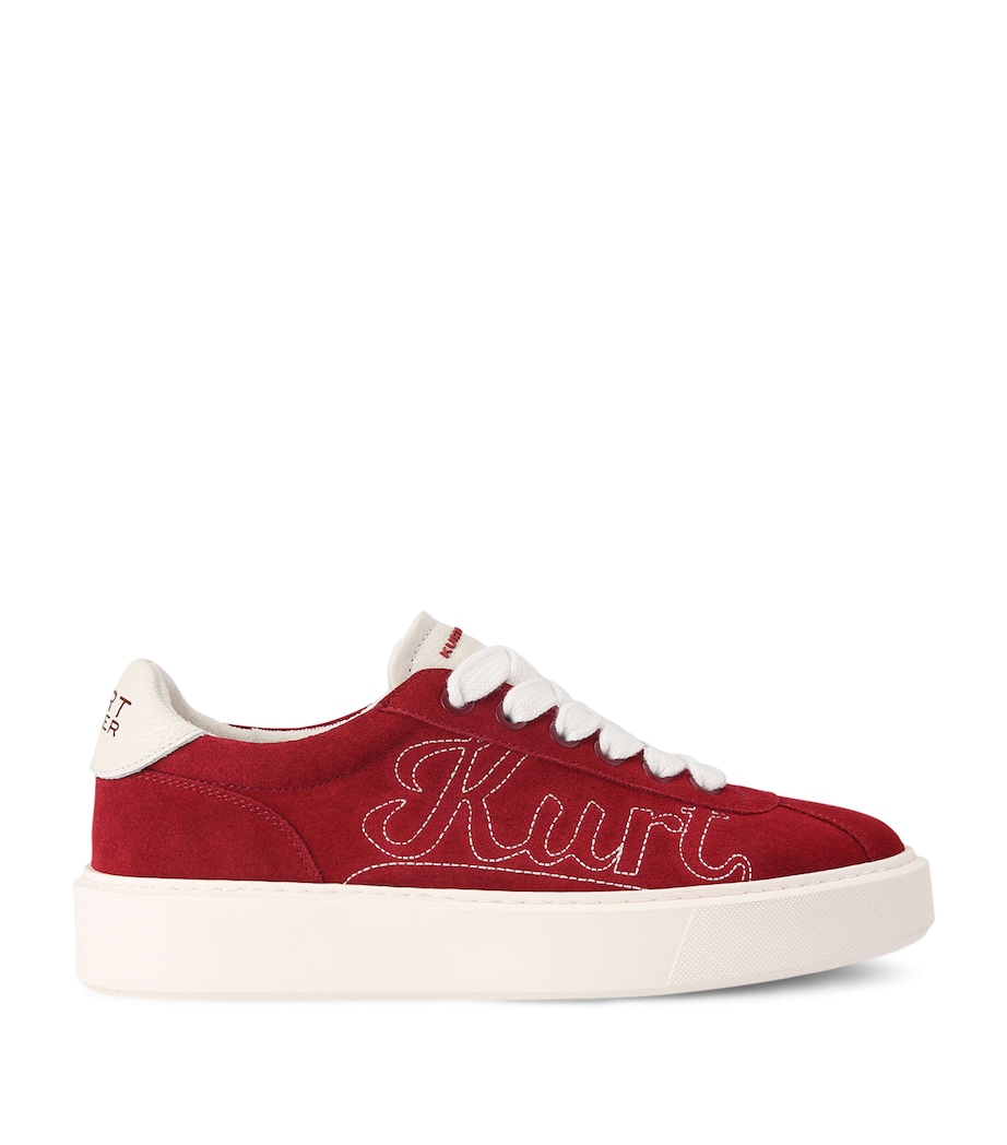 Kurt Geiger London Suede Albion Retro Sneakers Red Image 1