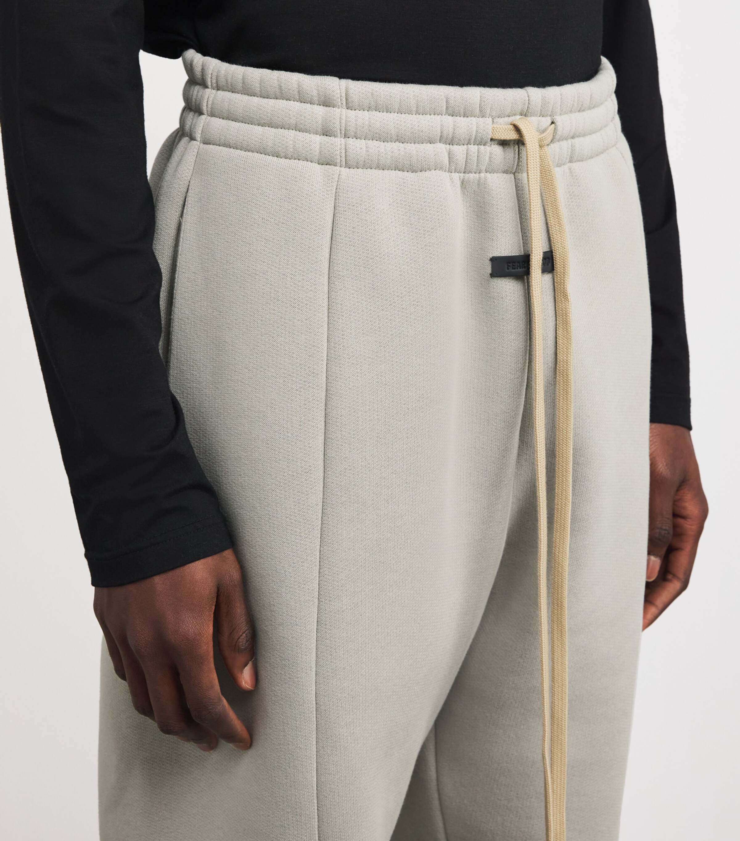 Fear Of God Mens Cotton-Blend Fleece Sweatpants Dove Grey Image 6
