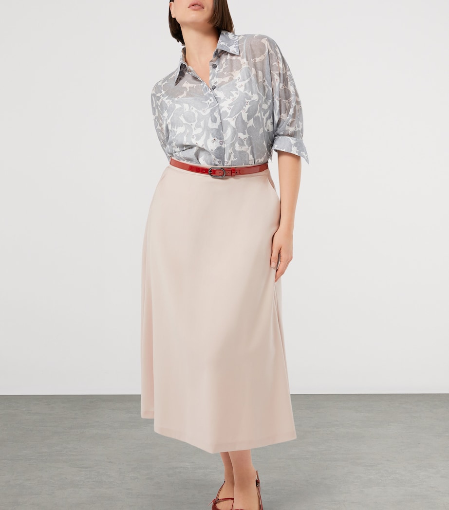 Cotton-Silk Voile Spider Shirt WHITE Image 5