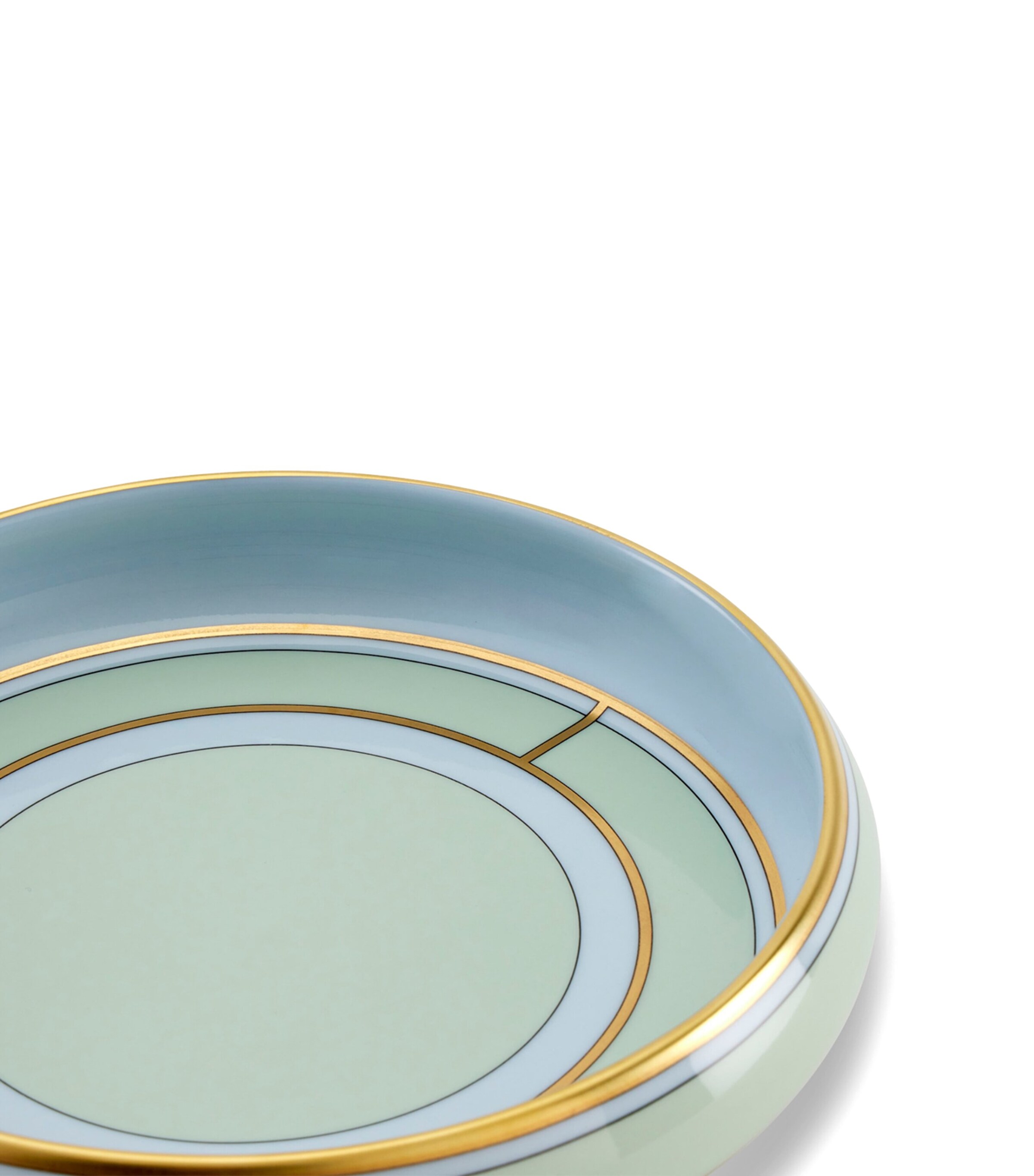 Porcelain Colonna Diva Verde Round Tray (17cm) G00134900 Image 4