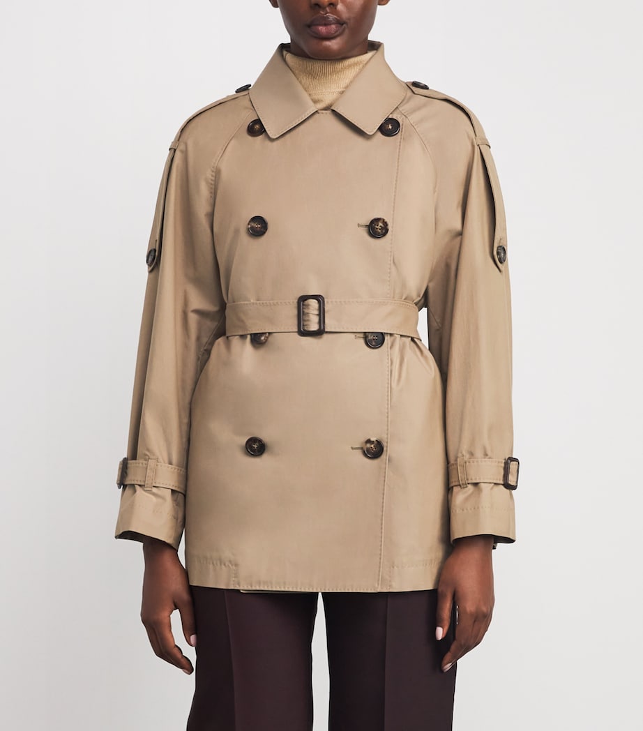 Double-Breasted Raincoat CAMEL Image 3