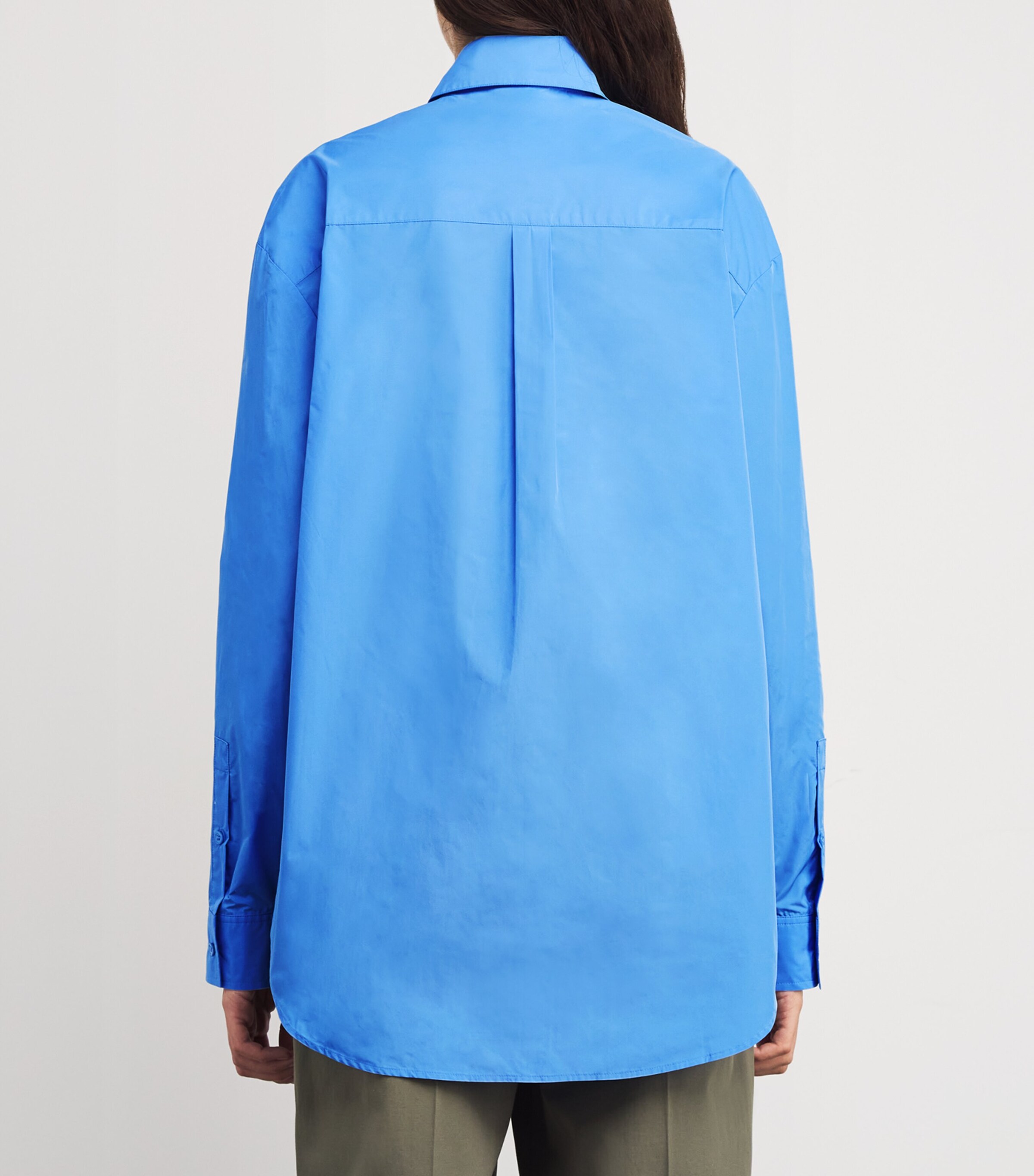 Cotton Oversized Shirt LIGHT BLUE Image 4