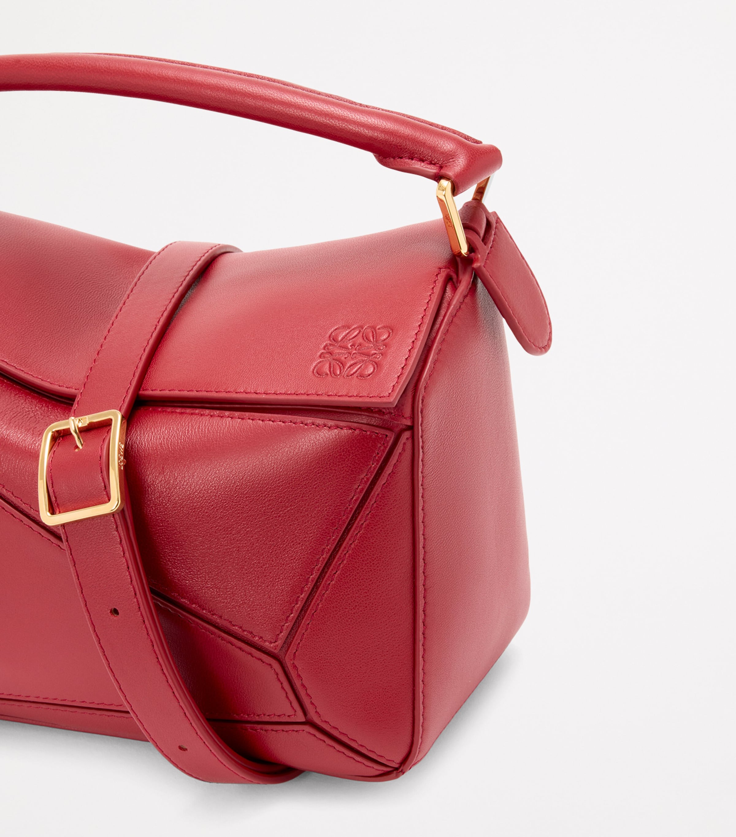LOEWE Small Leather Featherlight Puzzle Top-Handle Bag