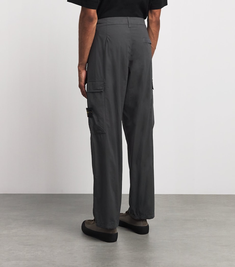 Stone Island Mens Stretch Cotton Cargo Trousers Image 5