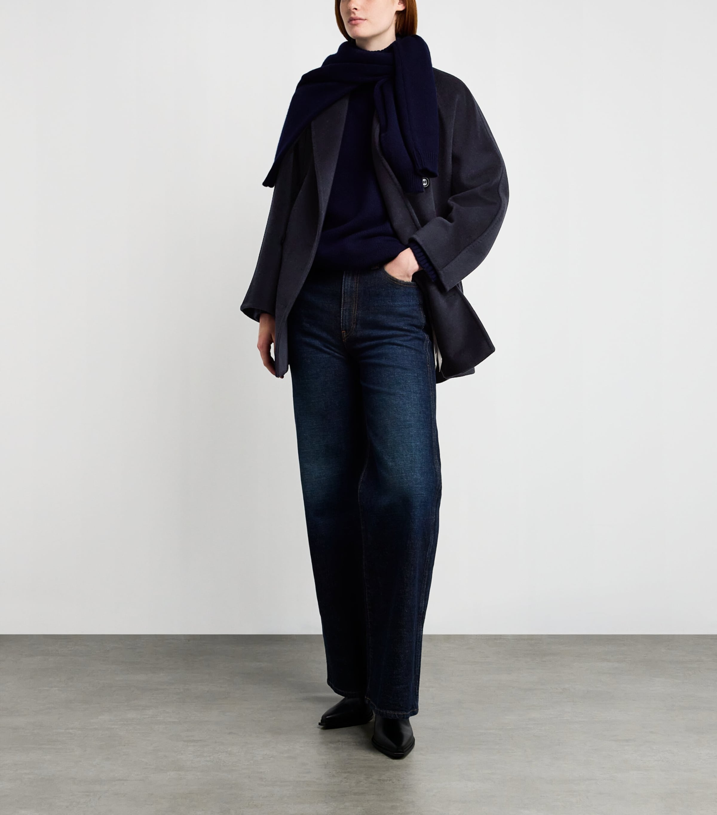 Wool-Cashmere Short 101801 Icon Coat ULTRAMARINE Image 2