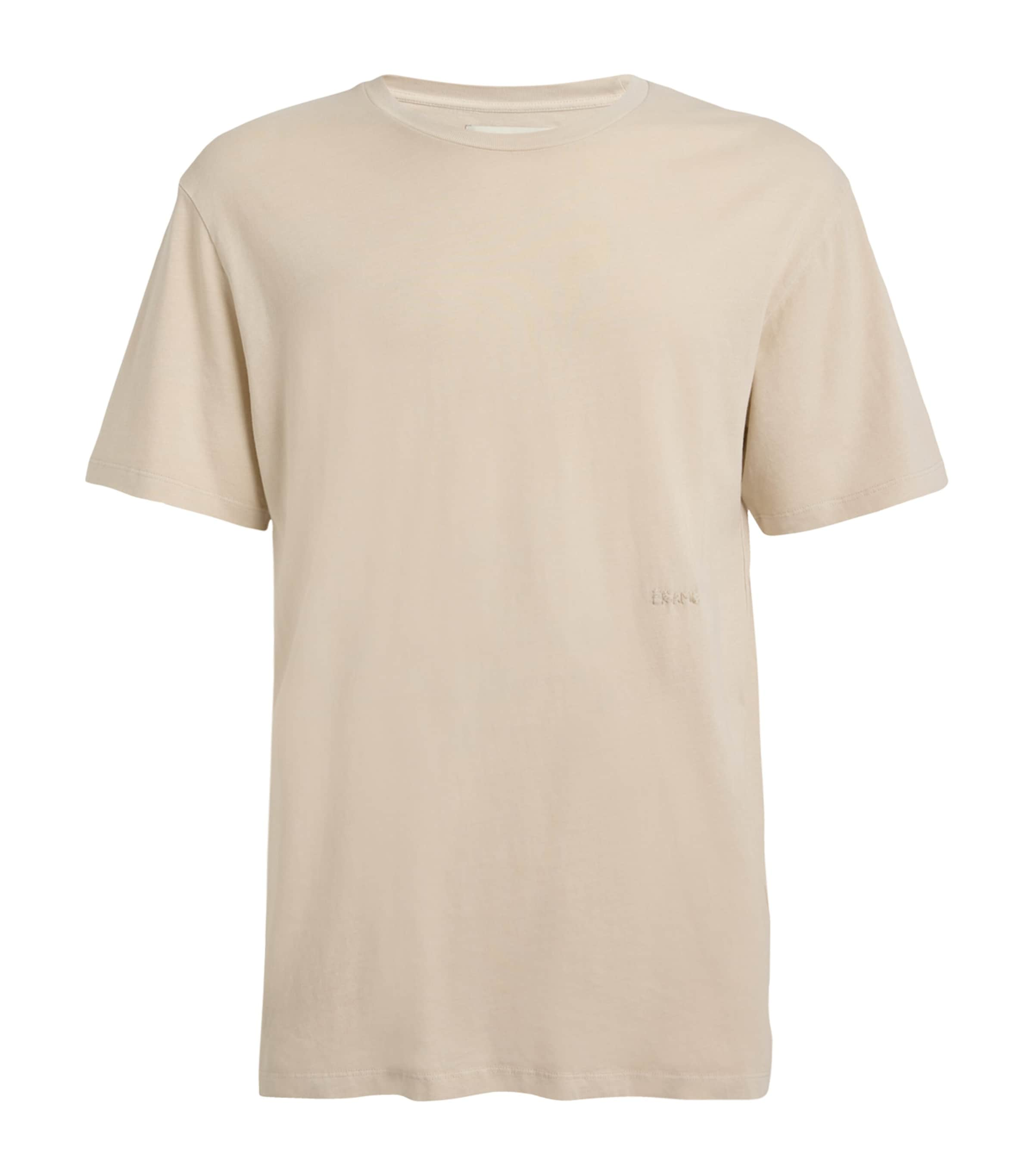 Frame Cotton T-shirt In Ivory