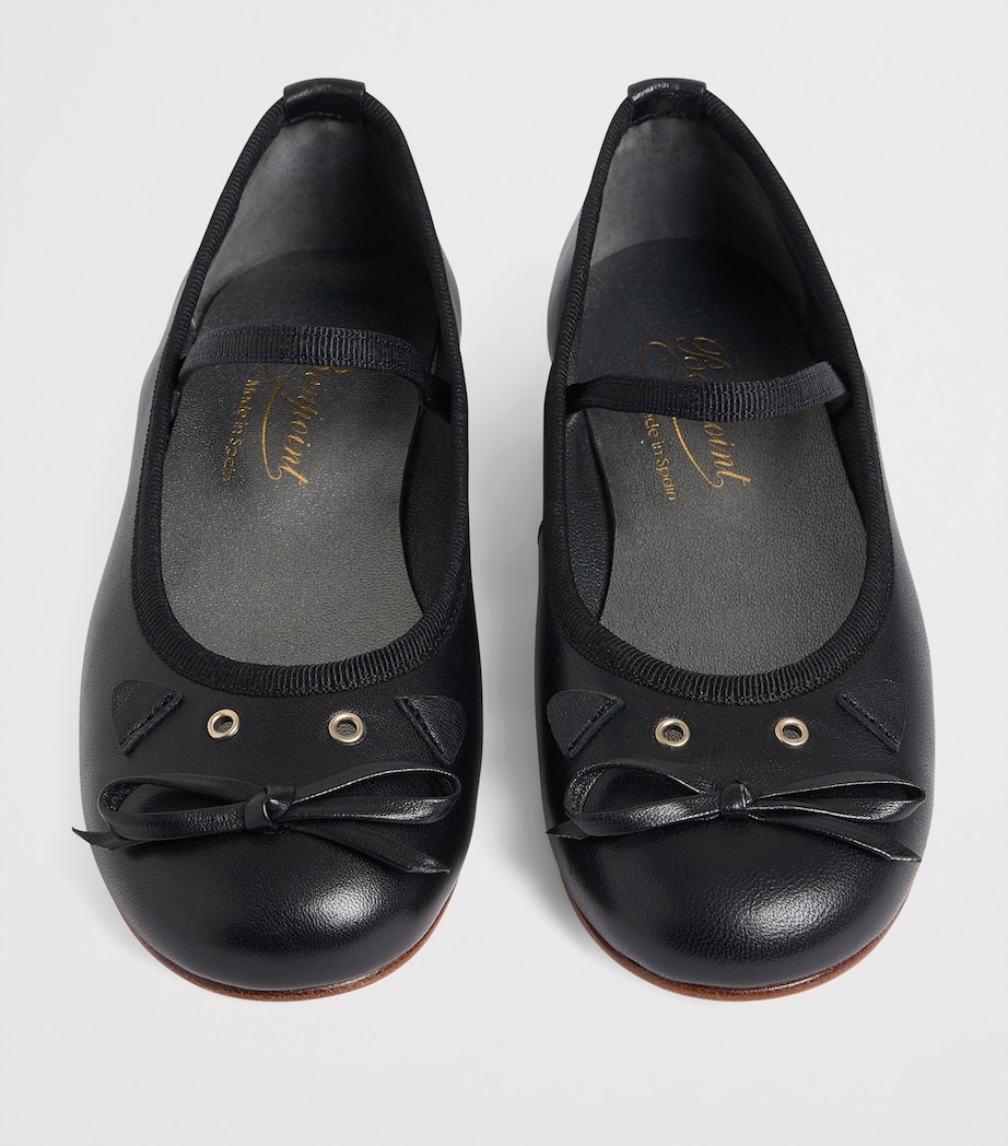 Leather Joie Ballet Flats NOIR Image 3