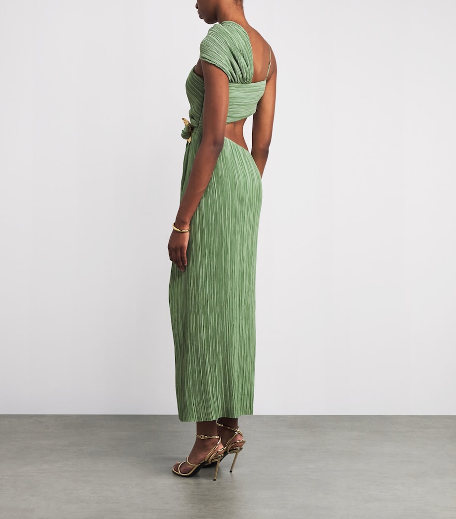 One-Shoulder Loah Midi Dress MOLDAVITE Image 3