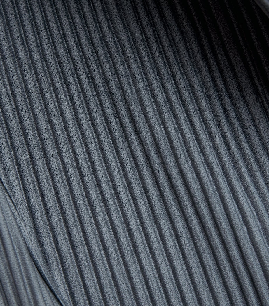 Pleated Compleat Straight Trousers 74-CHERT BLUE Image 5