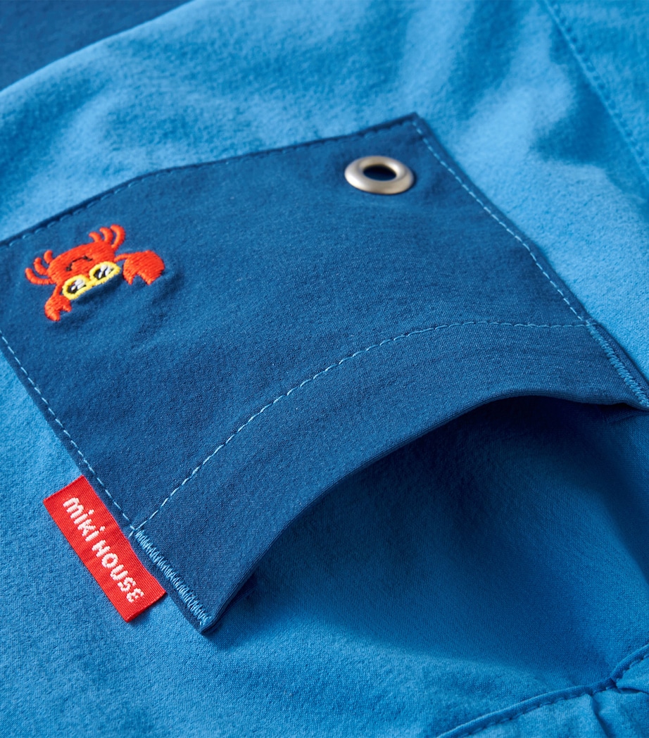 Miki House Logo Patch Shorts (2-4 Years) Image 4