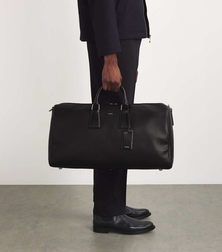 Coated Canvas Weekend Bag BLACK Image 5