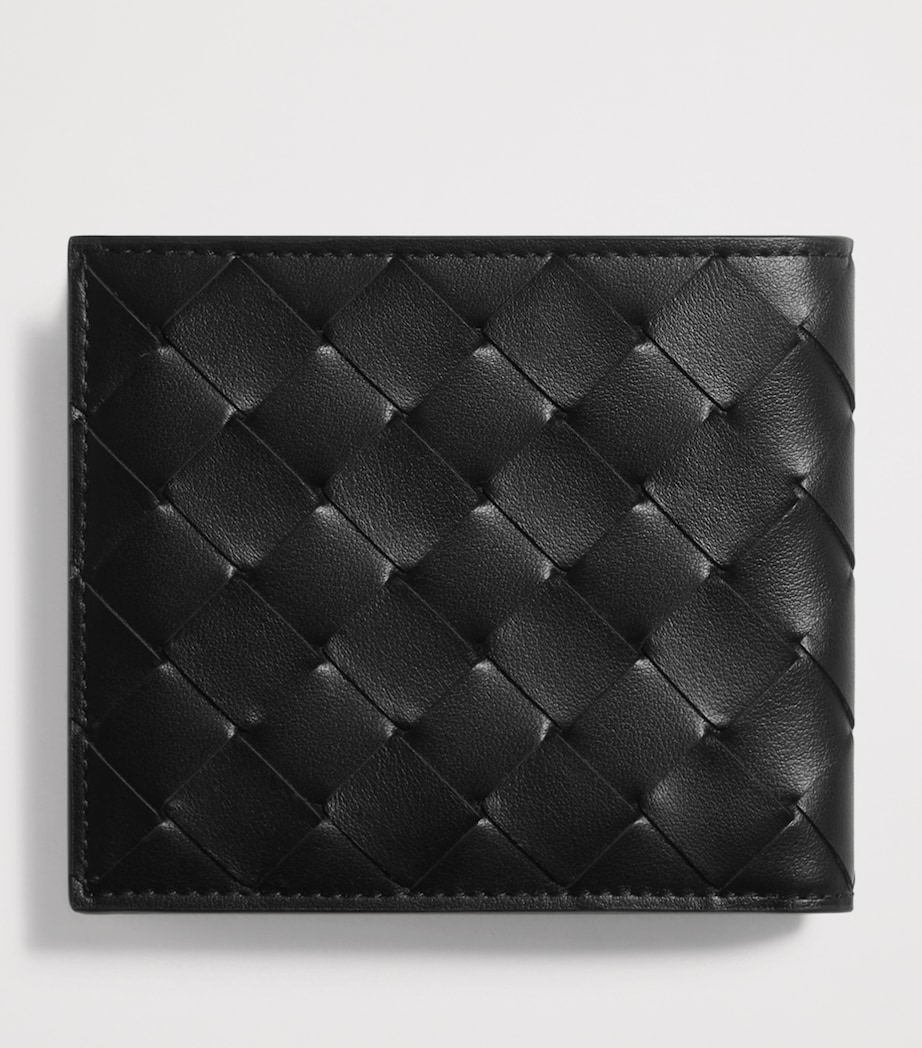 Bottega Veneta Leather Intrecciato Bifold Card Holder Image 3